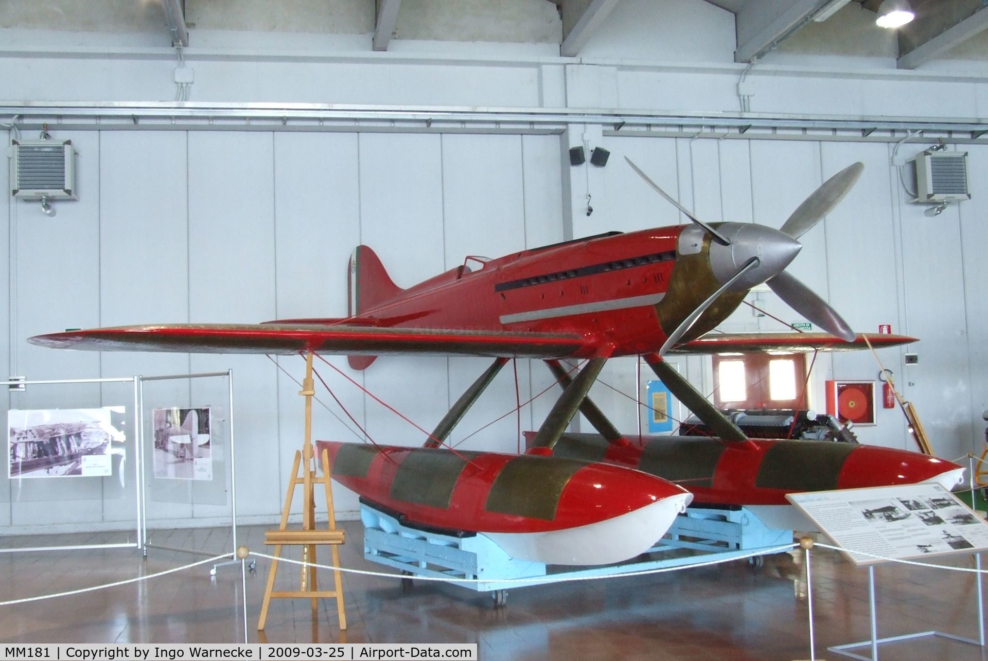 MM181, 1931 Macchi MC.72 C/N 5, Macchi MC.72 at the Museo storico dell'Aeronautica Militare, Vigna di Valle