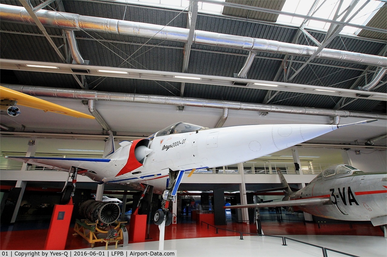 01, Dassault Mirage 2000-01 C/N 01, Dassault Mirage 2000, Air and Space Museum, Paris-Le Bourget (LFPB-LBG)