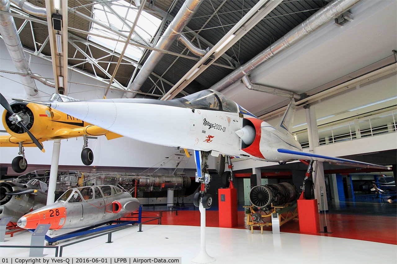 01, Dassault Mirage 2000-01 C/N 01, Dassault Mirage 2000, Air and Space Museum, Paris-Le Bourget (LFPB-LBG)