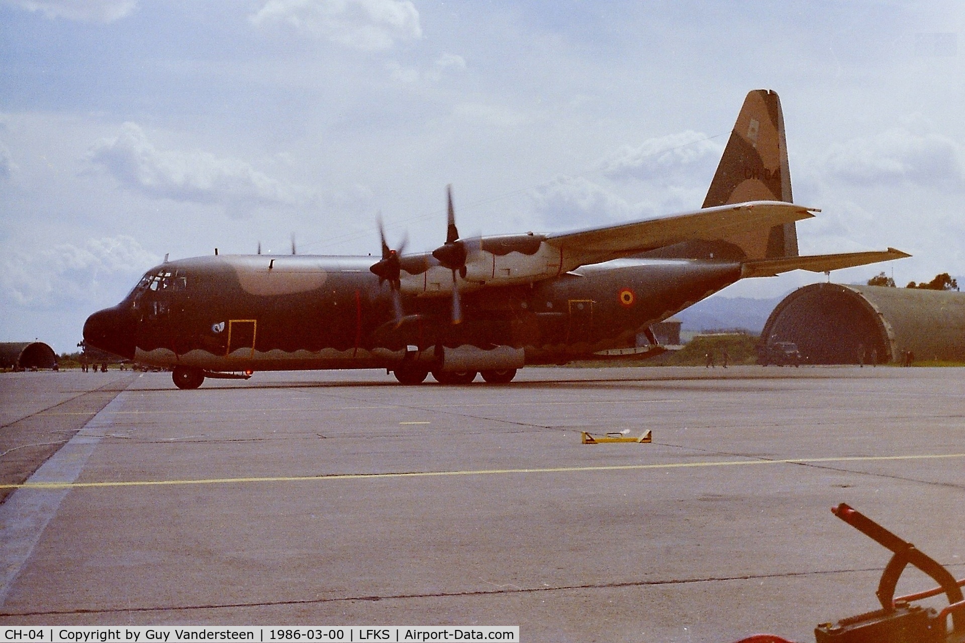 CH-04, 1972 Lockheed C-130H Hercules C/N 382-4467, BAF C-130H at LFKS 1986