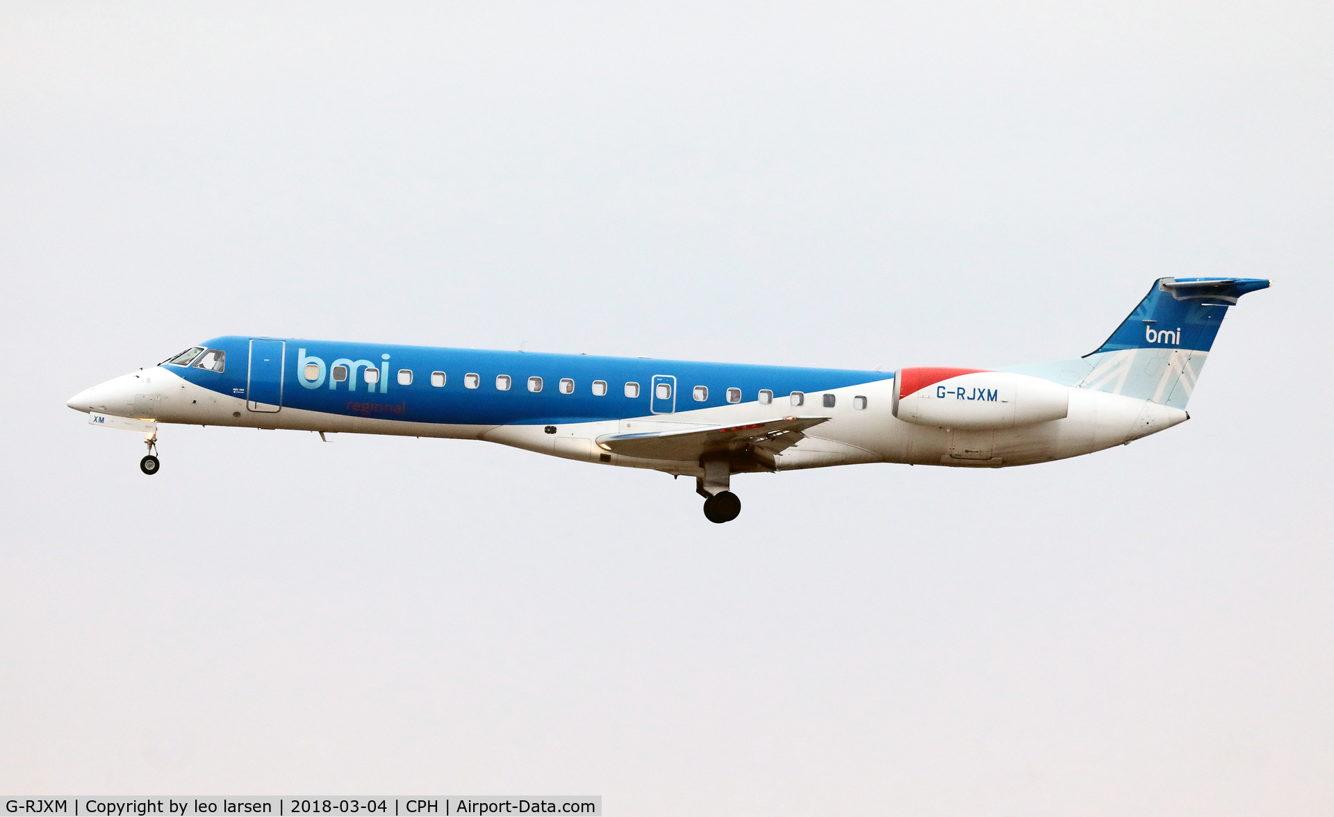 G-RJXM, 2000 Embraer ERJ-145MP (EMB-145MP) C/N 145216, Copenhagen 4.3.2018