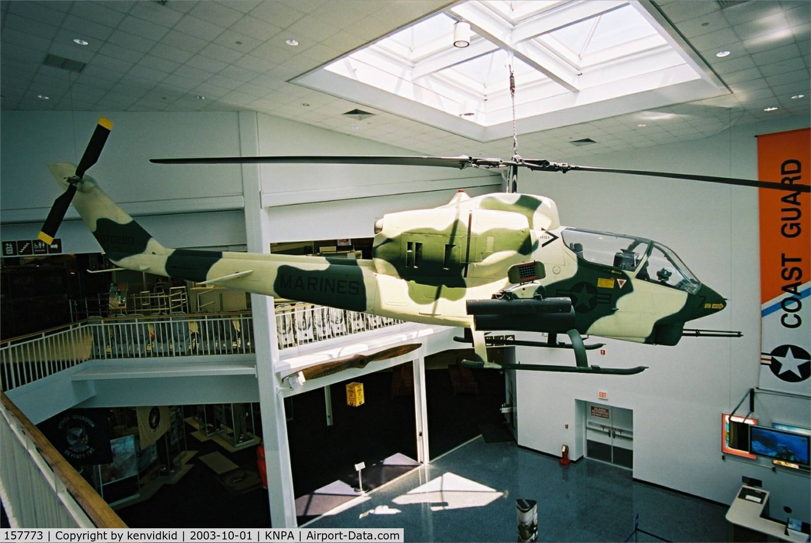 157773, Bell AH-1J Sea Cobra C/N 26017, On display at the Museum of Naval Aviation, Pensacola.