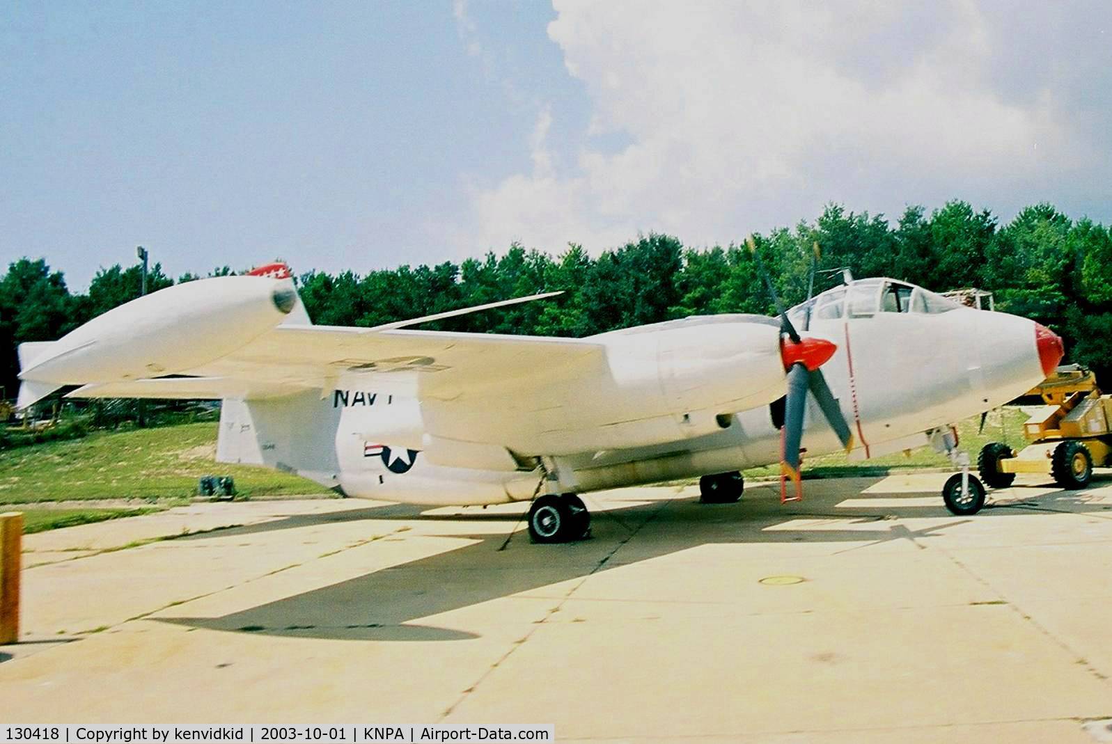 130418, North American AJ-2 Savage C/N 184-14, On display at the Museum of Naval Aviation, Pensacola.