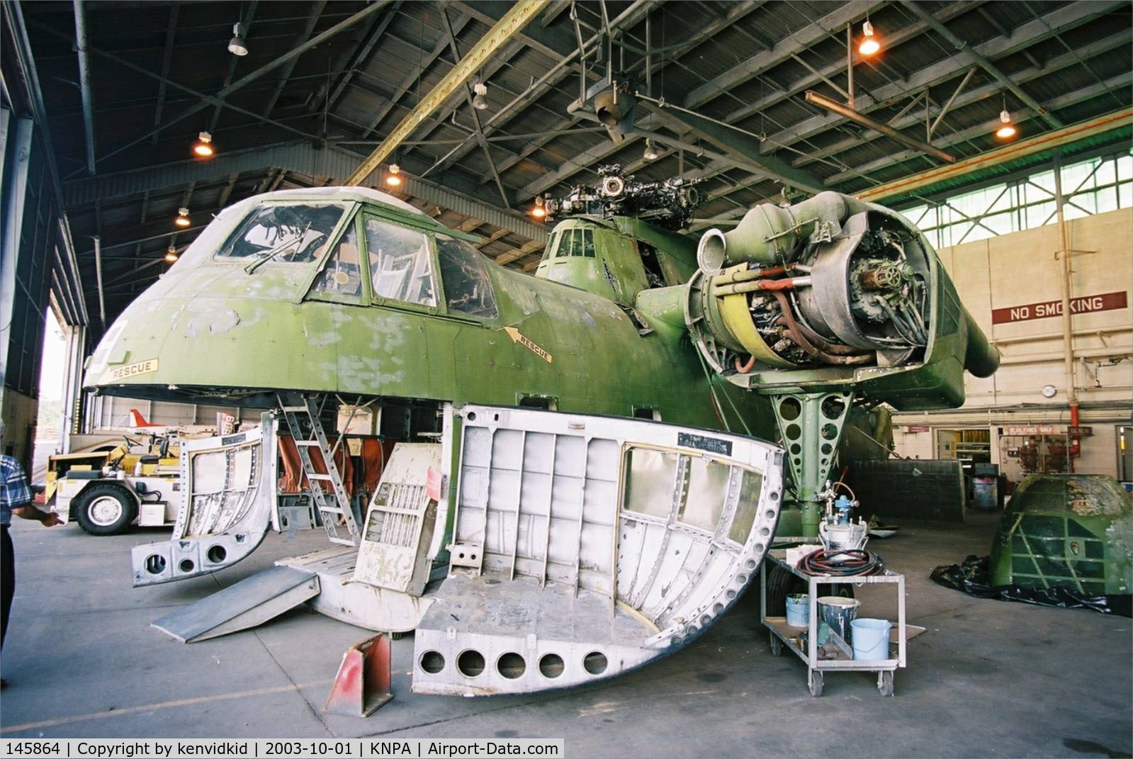 145864, Sikorsky CH-37C C/N 56099, On display at the Museum of Naval Aviation, Pensacola.