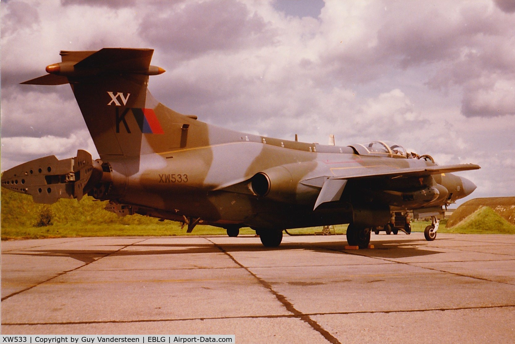 XW533, 1971 Hawker Siddeley Buccaneer S.2B C/N B3-02-70, RAF HS Buccaneer S.2B XW533 @ EBLG 1980