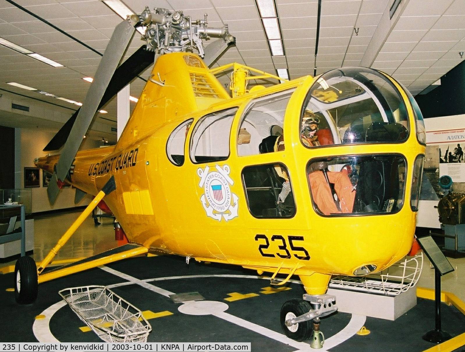 235, 1950 Sikorsky HO3S-1G C/N 51214, On display at the Museum of Naval Aviation, Pensacola.
