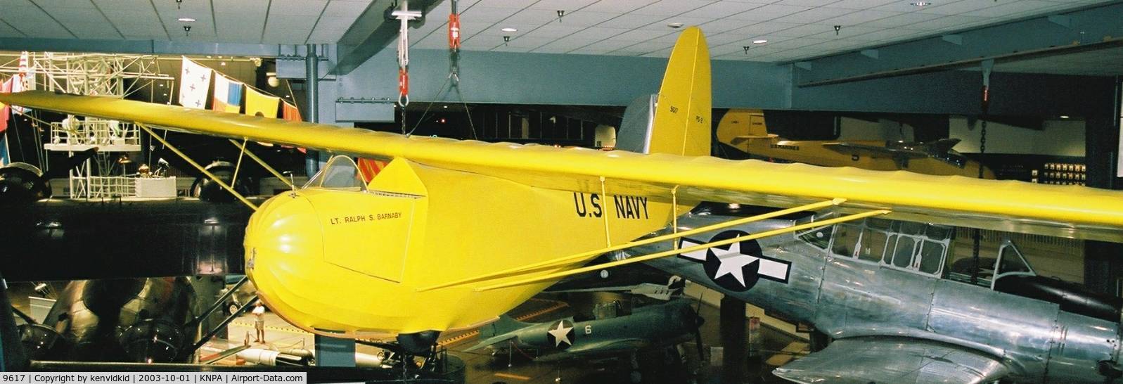 9617, 1934 Franklin PS-2 C/N 126, On display at the Museum of Naval Aviation, Pensacola.