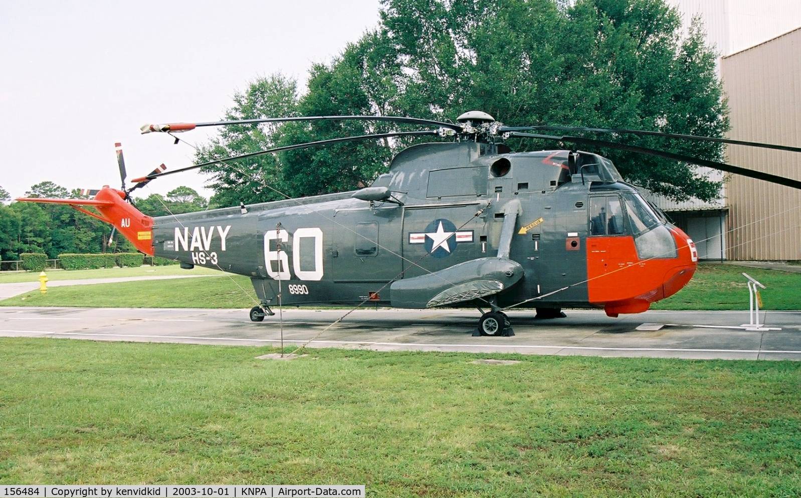 156484, Sikorsky SH-3H Sea King C/N 61430, On display at the Museum of Naval Aviation, Pensacola.