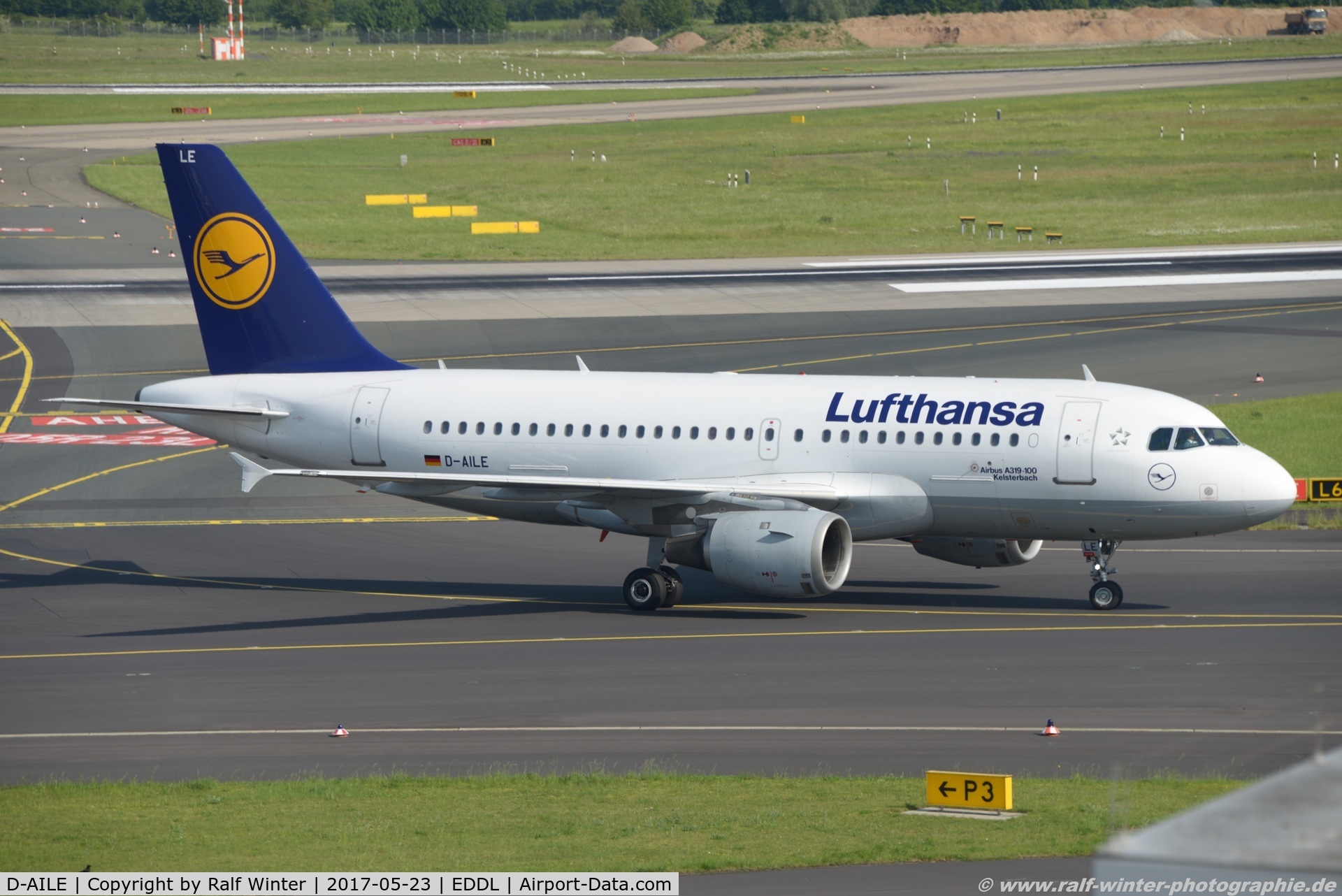 D-AILE, 1996 Airbus A319-114 C/N 627, Airbus A319-114 - LH DLH Lufthansa 'Kelsterbach' - 627 - D-AILE - 23.05.2017 - DUS
