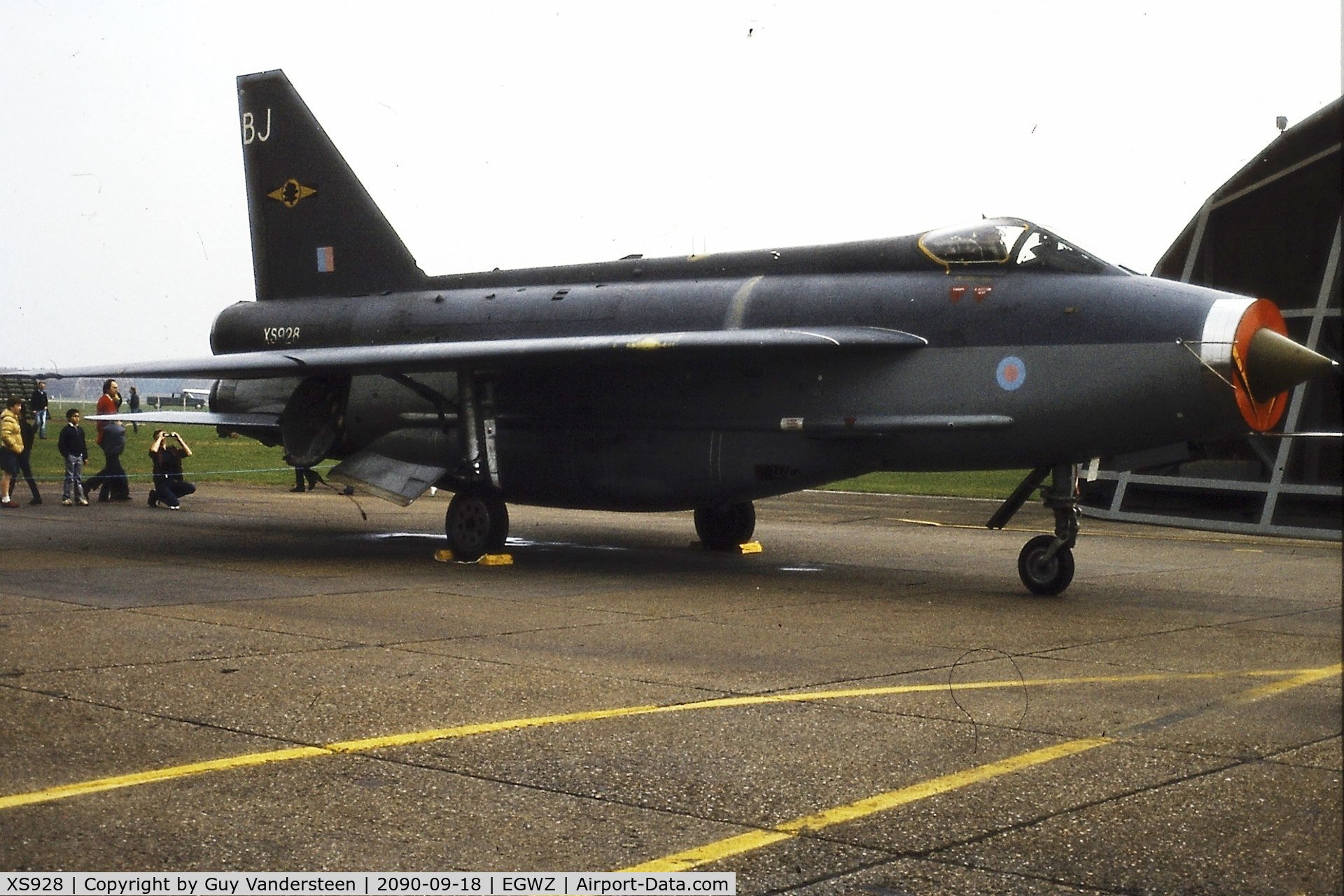XS928, English Electric Lightning F.6 C/N 95261, RAF Alconbury Open House 1983