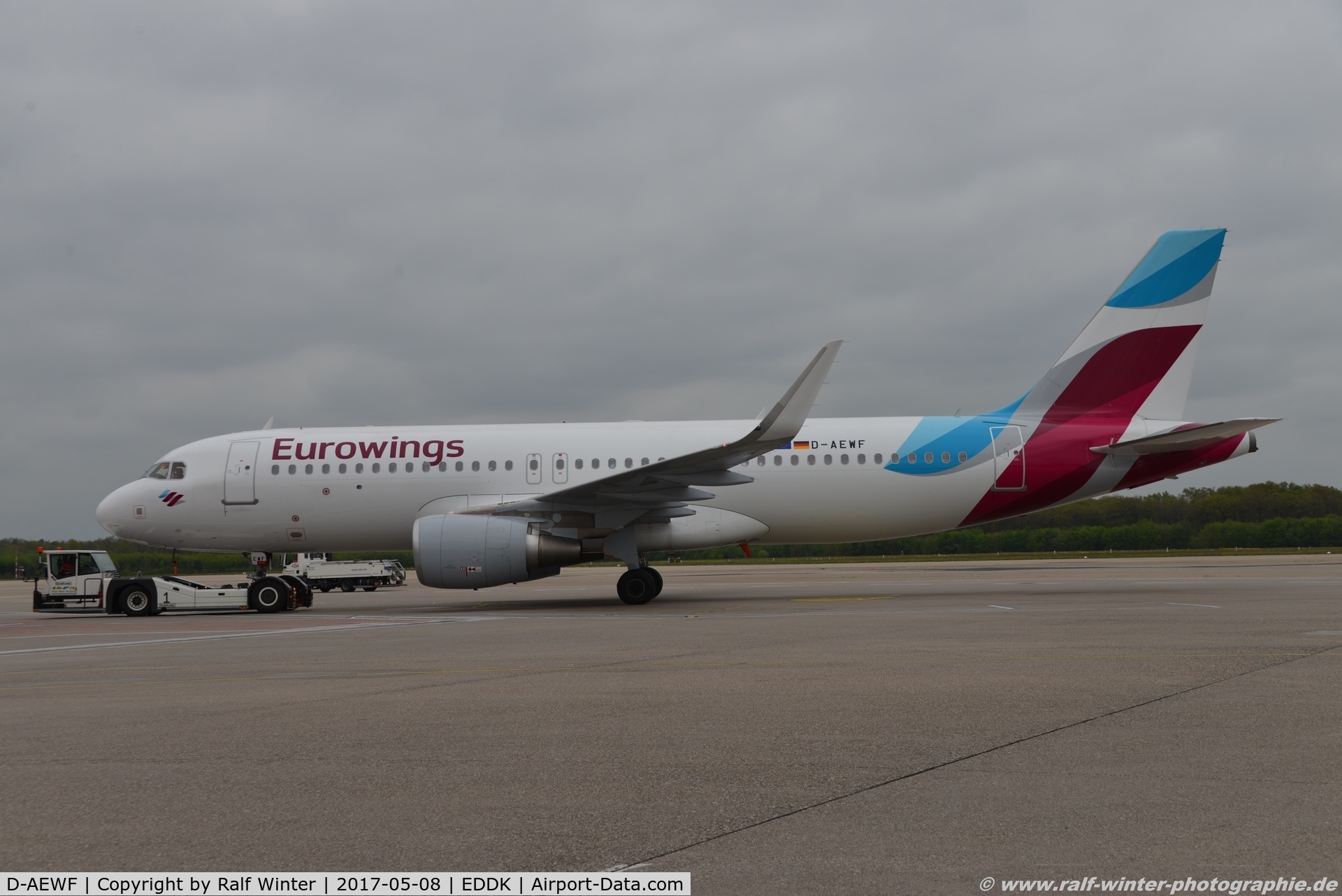 D-AEWF, 2016 Airbus A320-214 C/N 7087, Airbus A320-214(W) - EW EWG Eurowings - 7087 - D-AEWF - 08.05.2017 - CGN