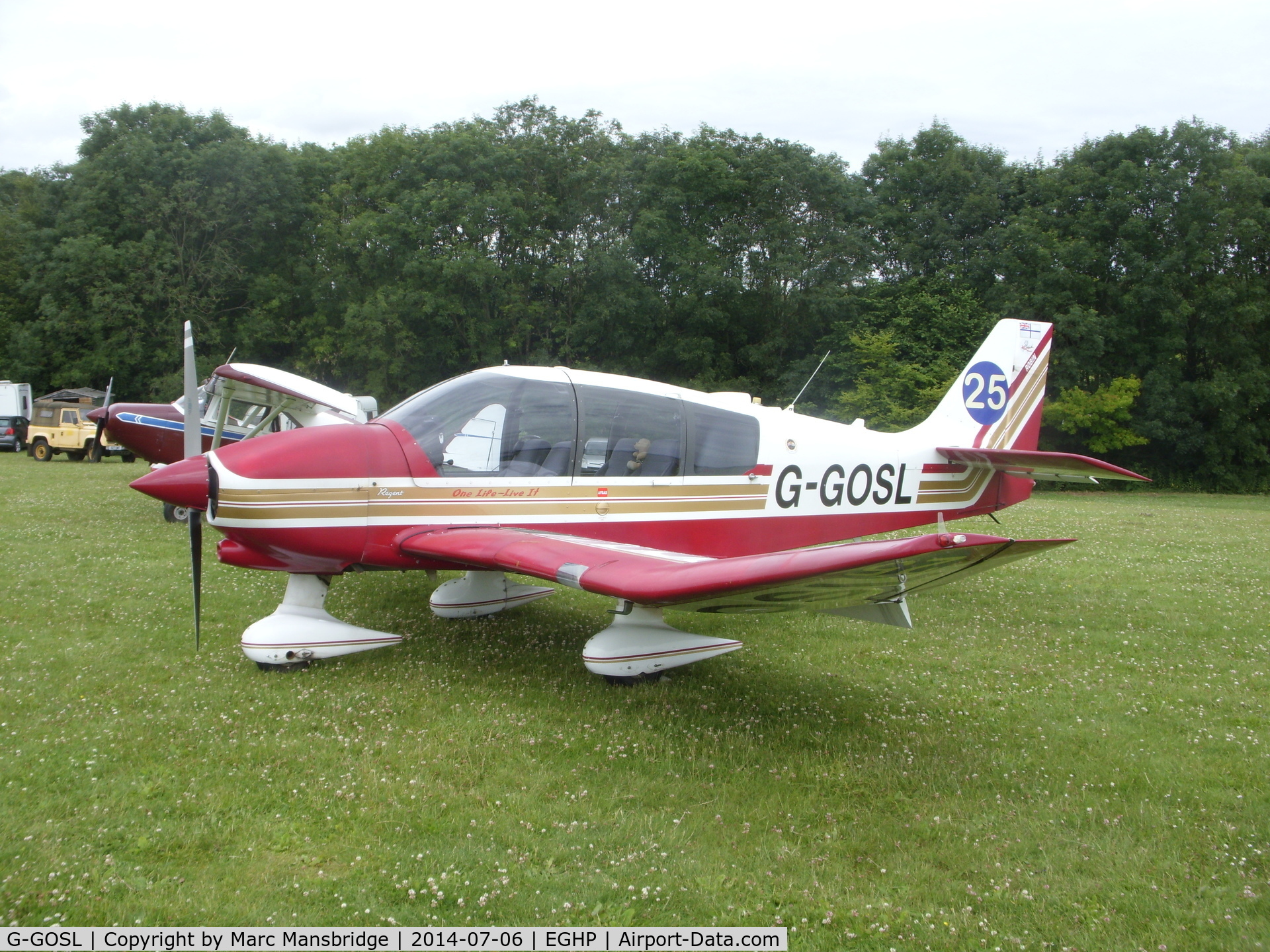 G-GOSL, 1990 Robin DR-400-180 Regent Regent C/N 1974, Visiting Popham airfield EGHP