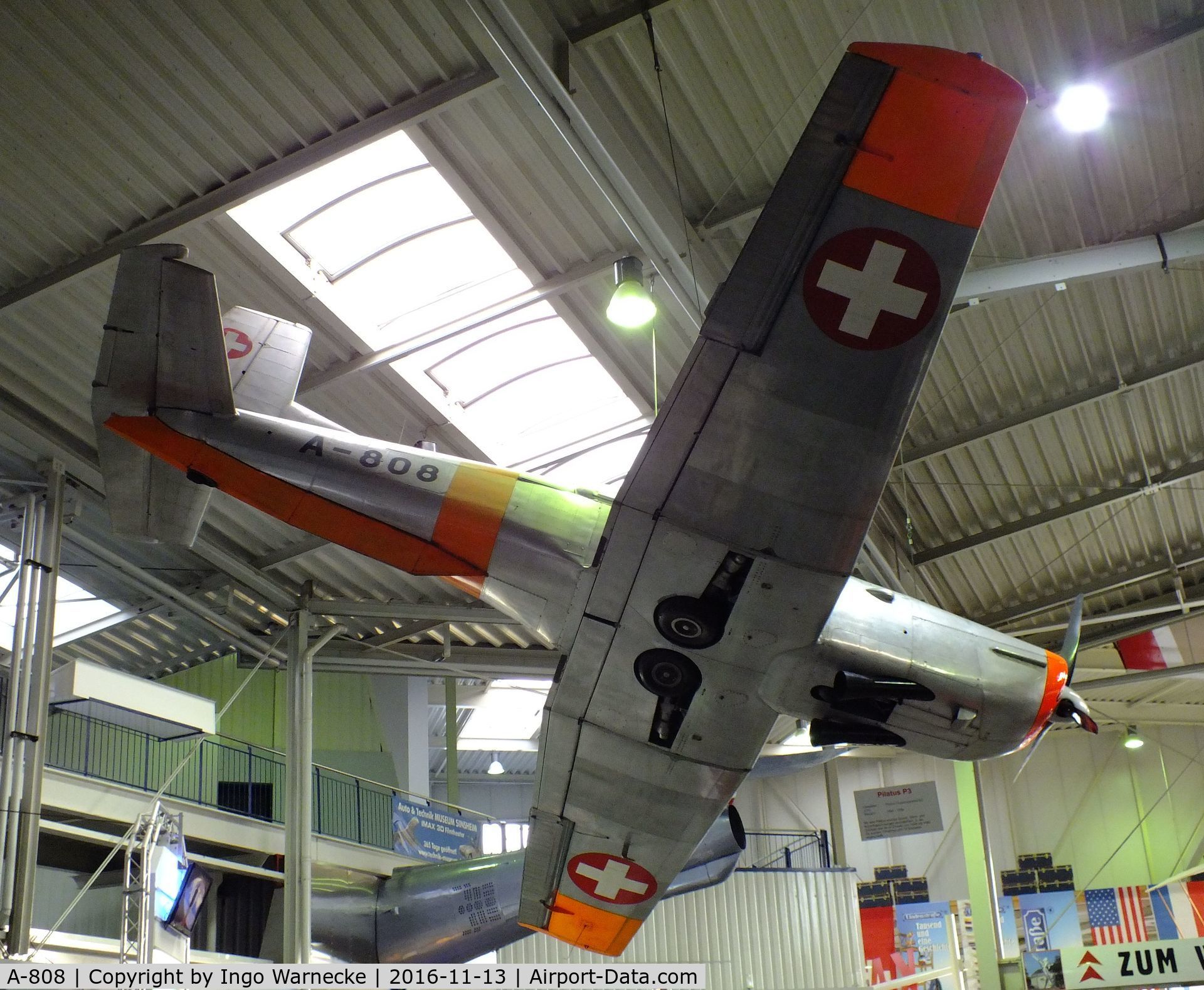 A-808, Pilatus P3-03 C/N 325-7, Pilatus P-3-03 at the Technik-Museum, Speyer