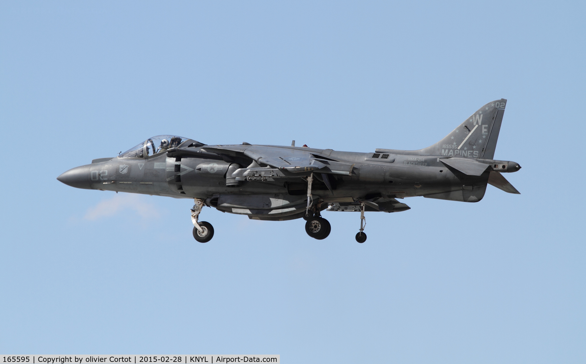 165595, Boeing AV-8B+(R)-27-MC Harrier II Plus C/N B333, Yuma airshow
