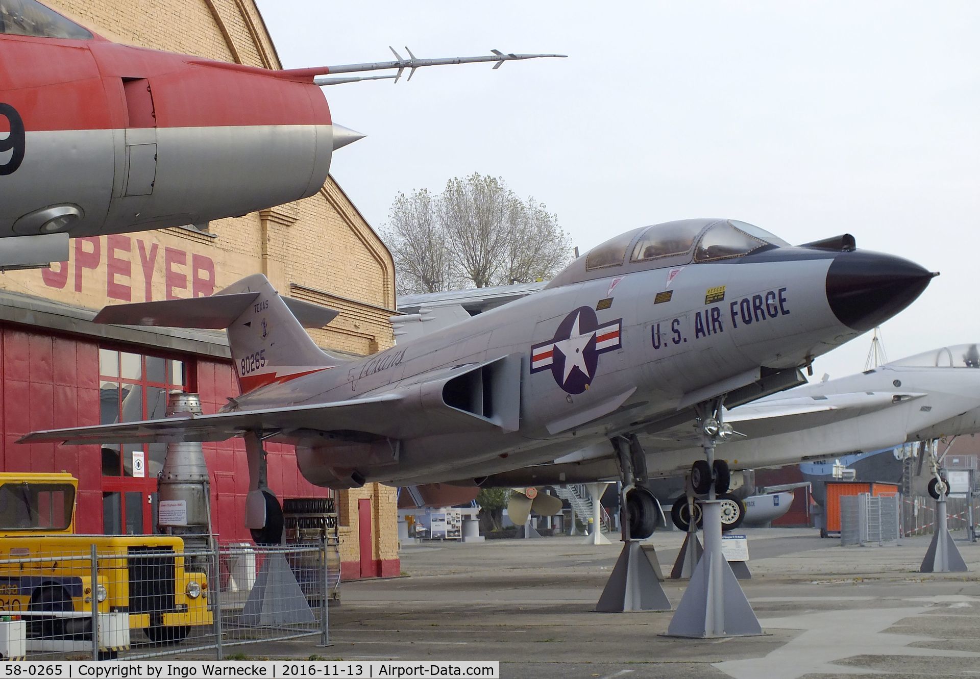 58-0265, 1958 McDonnell F-101B Voodoo C/N 637, McDonnell F-101B Voodoo at the Technik-Museum, Speyer