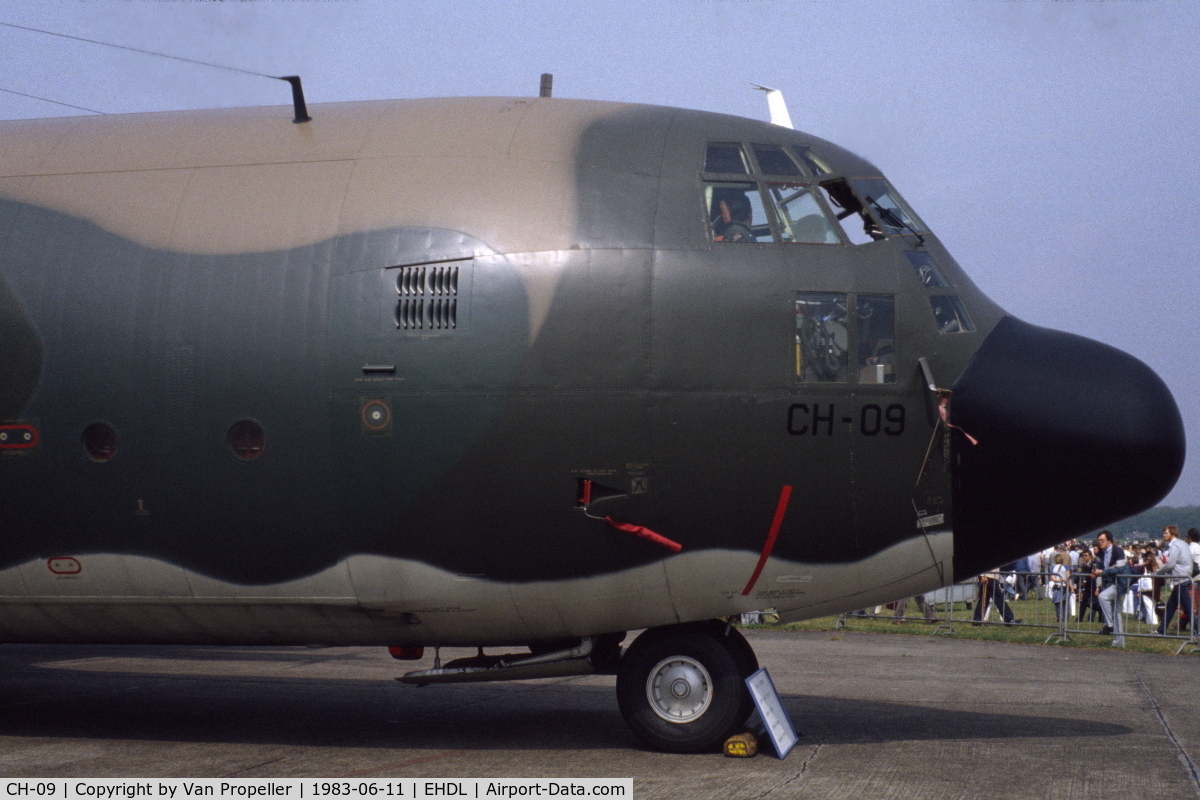 CH-09, 1973 Lockheed C-130H Hercules C/N 382-4479, Belgian Air Force Lockheed C-130H Hercules at Deelen Air Base Open Day 1983
