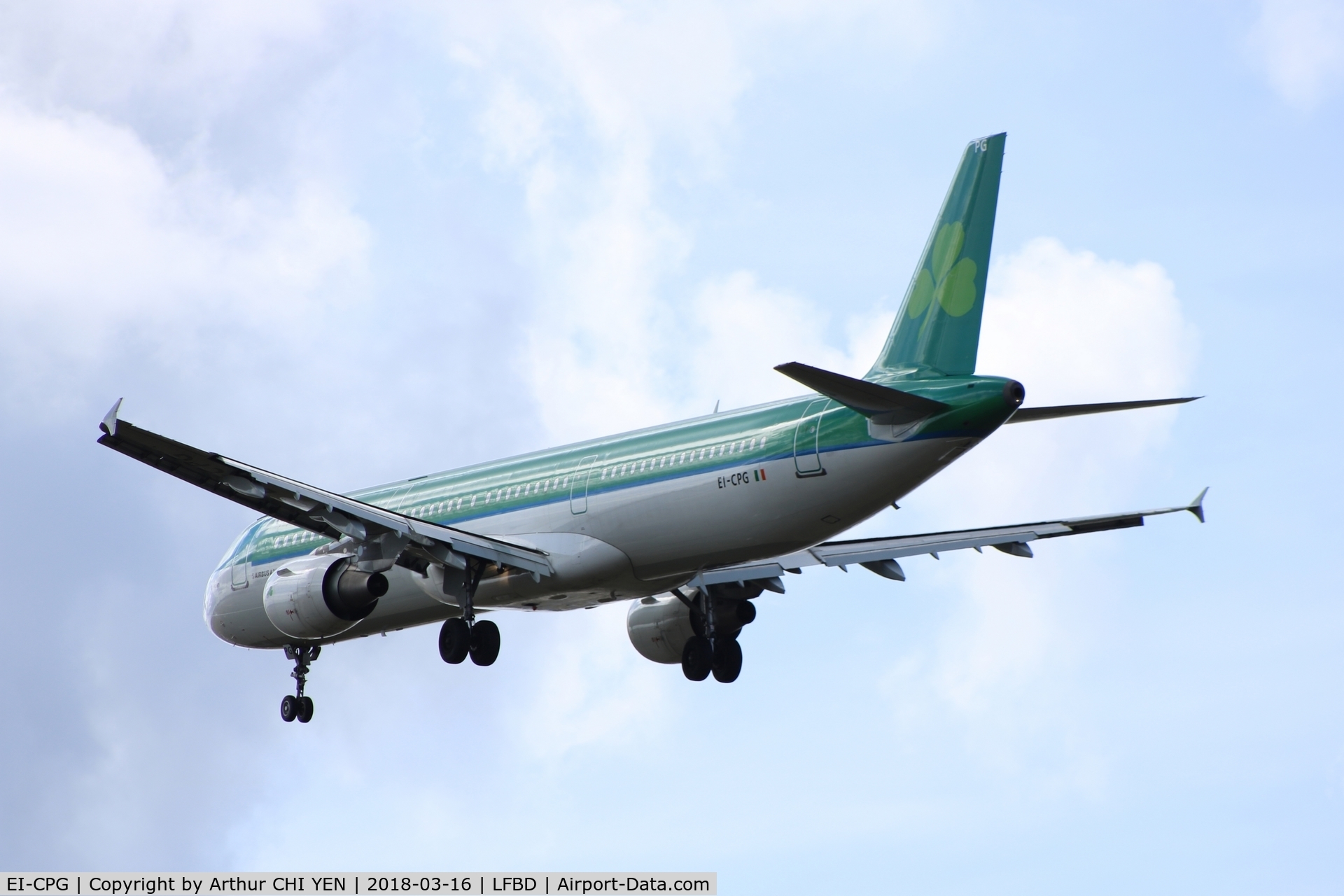 EI-CPG, 1999 Airbus A321-211 C/N 1023, Aer Lingus A321 from Dublin