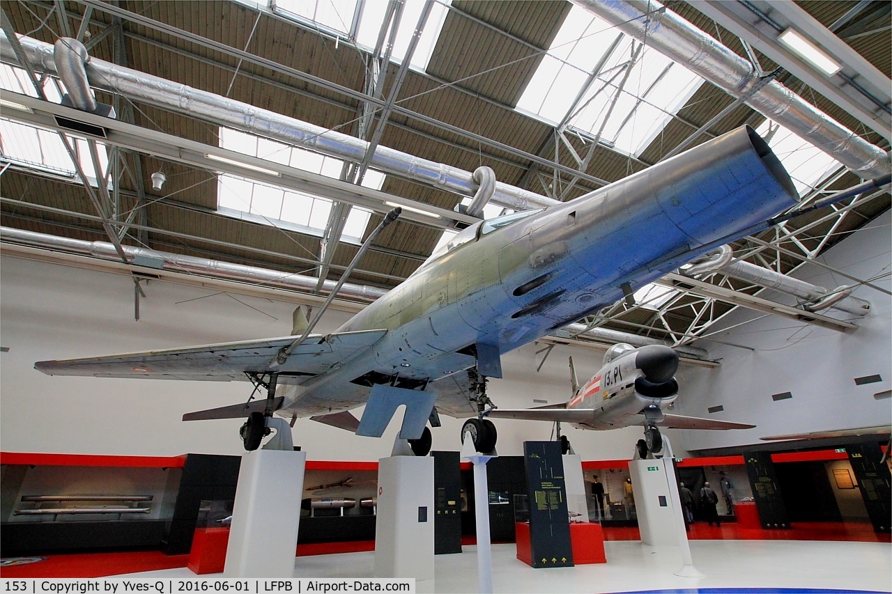 153, Dassault Super Mystere B.2 C/N 153, Dassault Super Mystere B.2, Exibited at Air & Space Museum Paris-Le Bourget (LFPB)