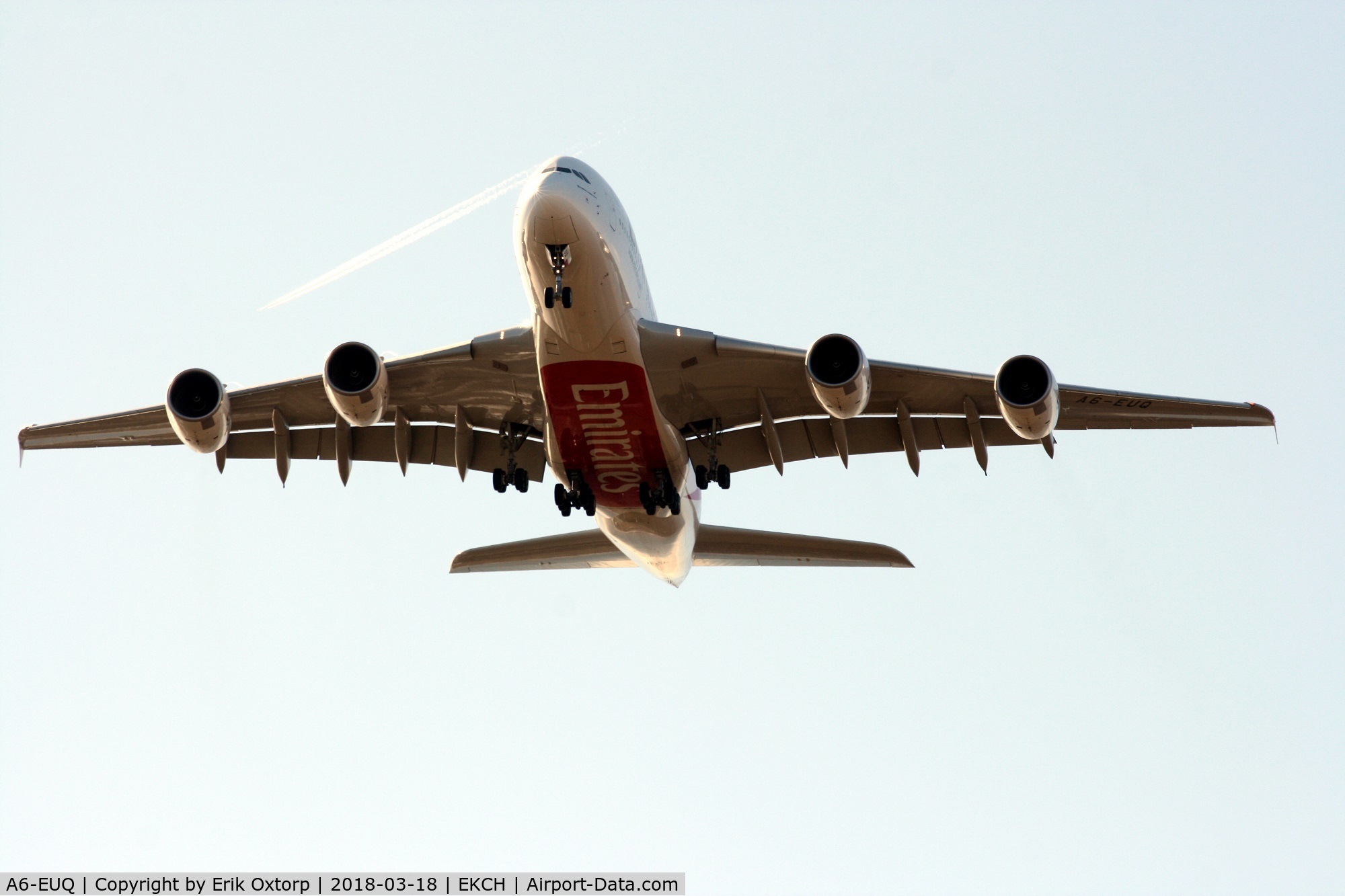 A6-EUQ, 2016 Airbus A380-842 C/N 229, A6-EUQ landing rw 04R