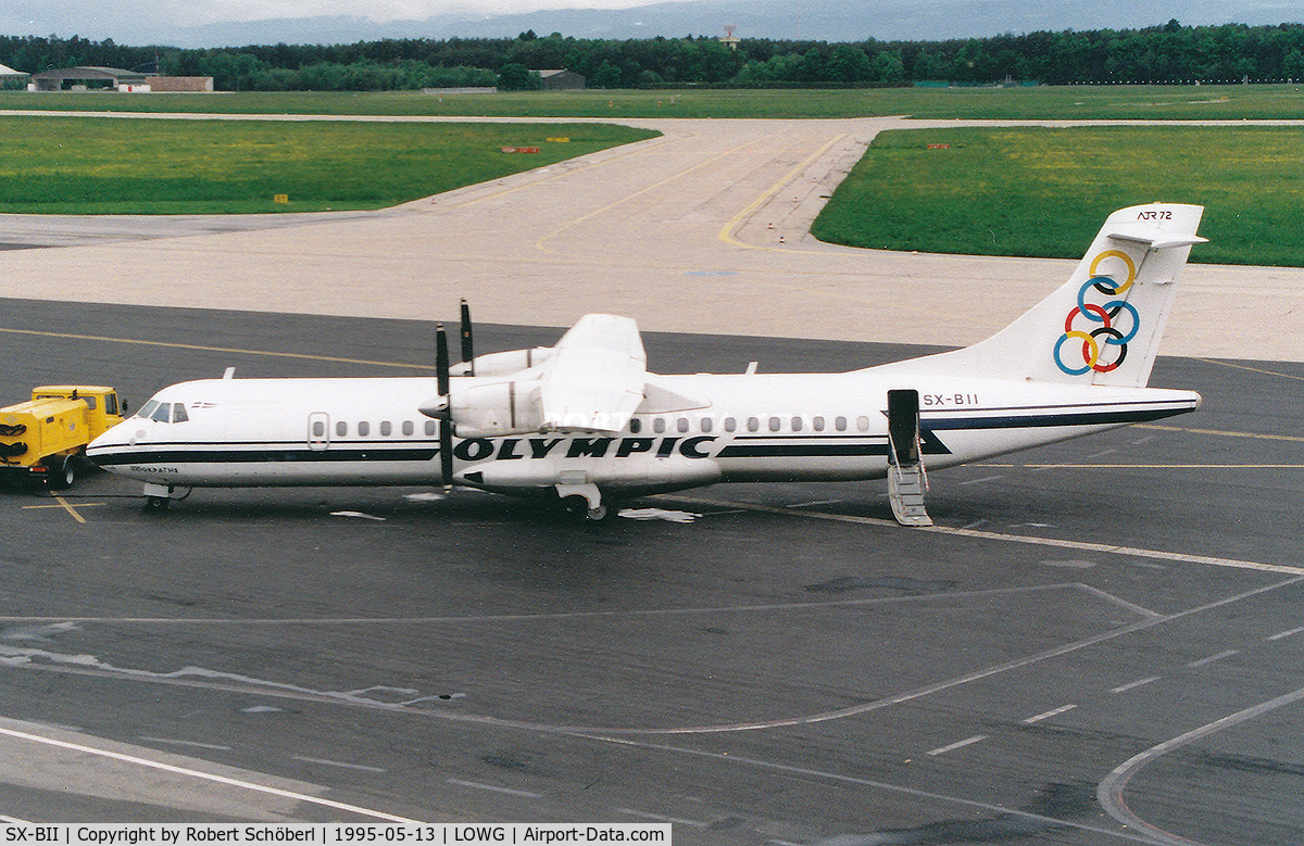 SX-BII, 1993 ATR 72-202 C/N 353, SX-BII @ LOWG