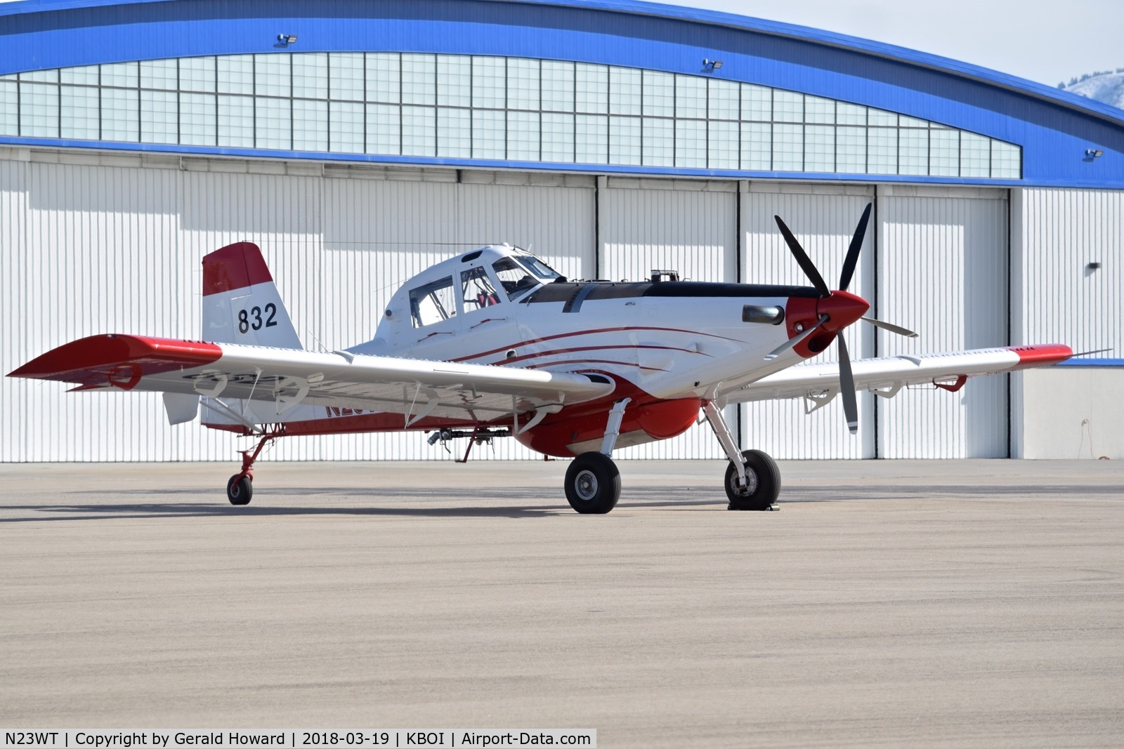 N23WT, 2014 Air Tractor Inc AT-802 C/N 802-0568, Parked on the north GA ramp.