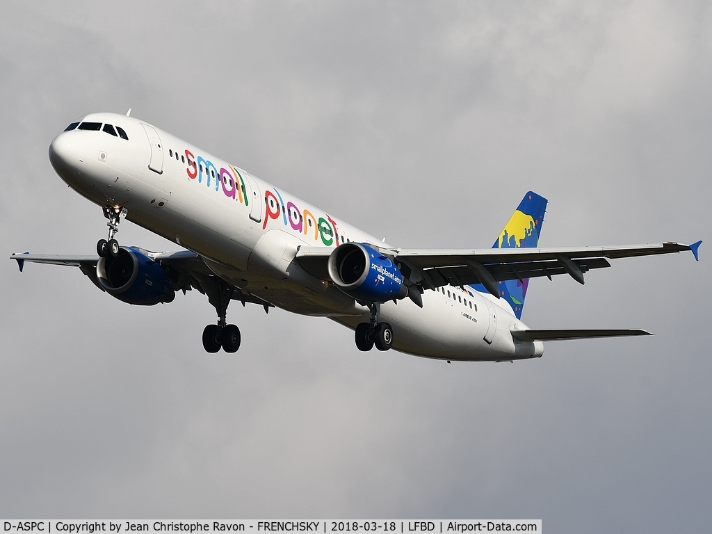 D-ASPC, 1998 Airbus A321-211 C/N 823, Small Planet Airlines 8233 from CWL