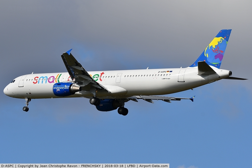 D-ASPC, 1998 Airbus A321-211 C/N 823, Small Planet Airlines 8233 from CWL