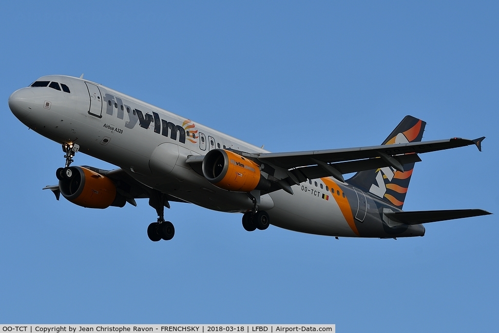 OO-TCT, 2001 Airbus A320-212 C/N 1402, HQ9712 from CWL