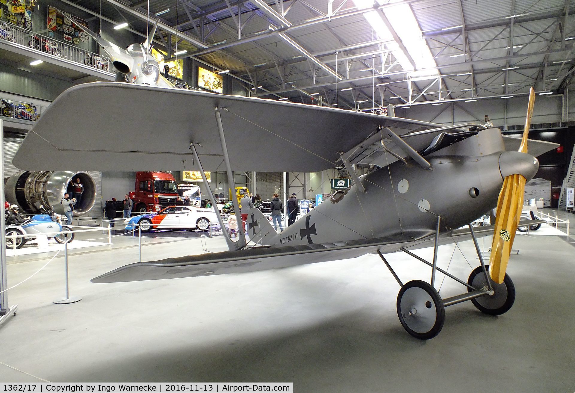 1362/17, Pfalz DIII replica C/N Not found 1362/17, Pfalz D III replica at the Technik-Museum, Speyer