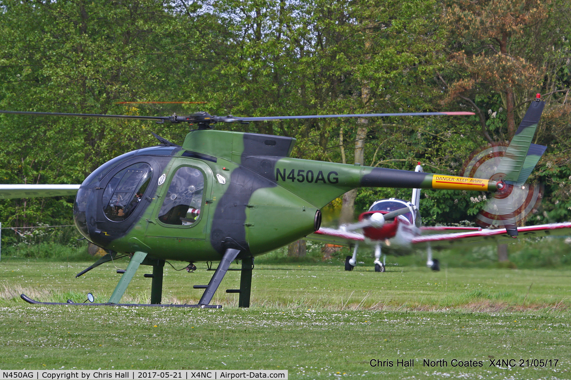 N450AG, 1971 MD Helicopters 369HM C/N 1090202M, North Coates Summer fly in