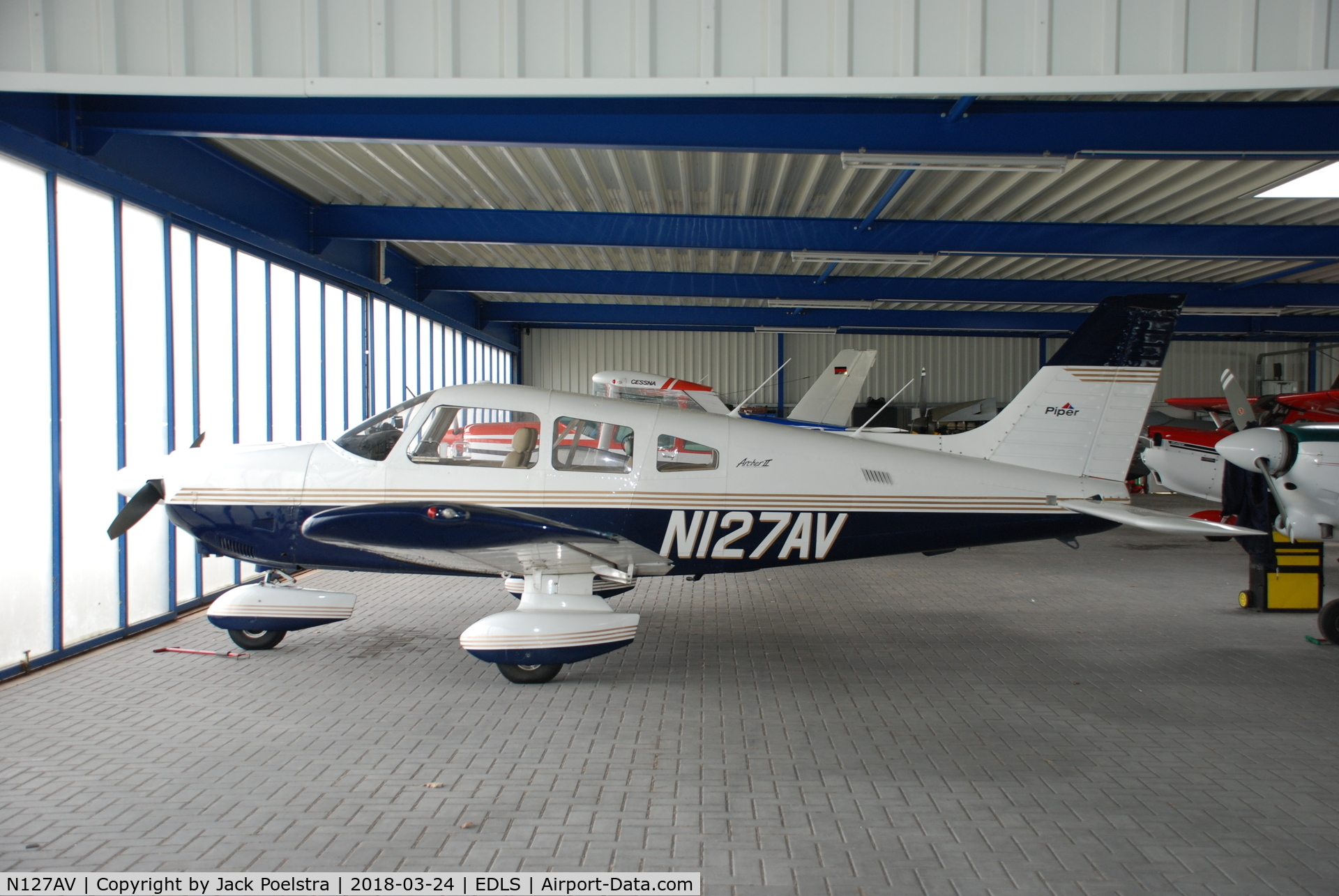 N127AV, 1984 Piper PA-28-181 C/N 28-8490077, N127AV based at Stadtlohn airport Germany