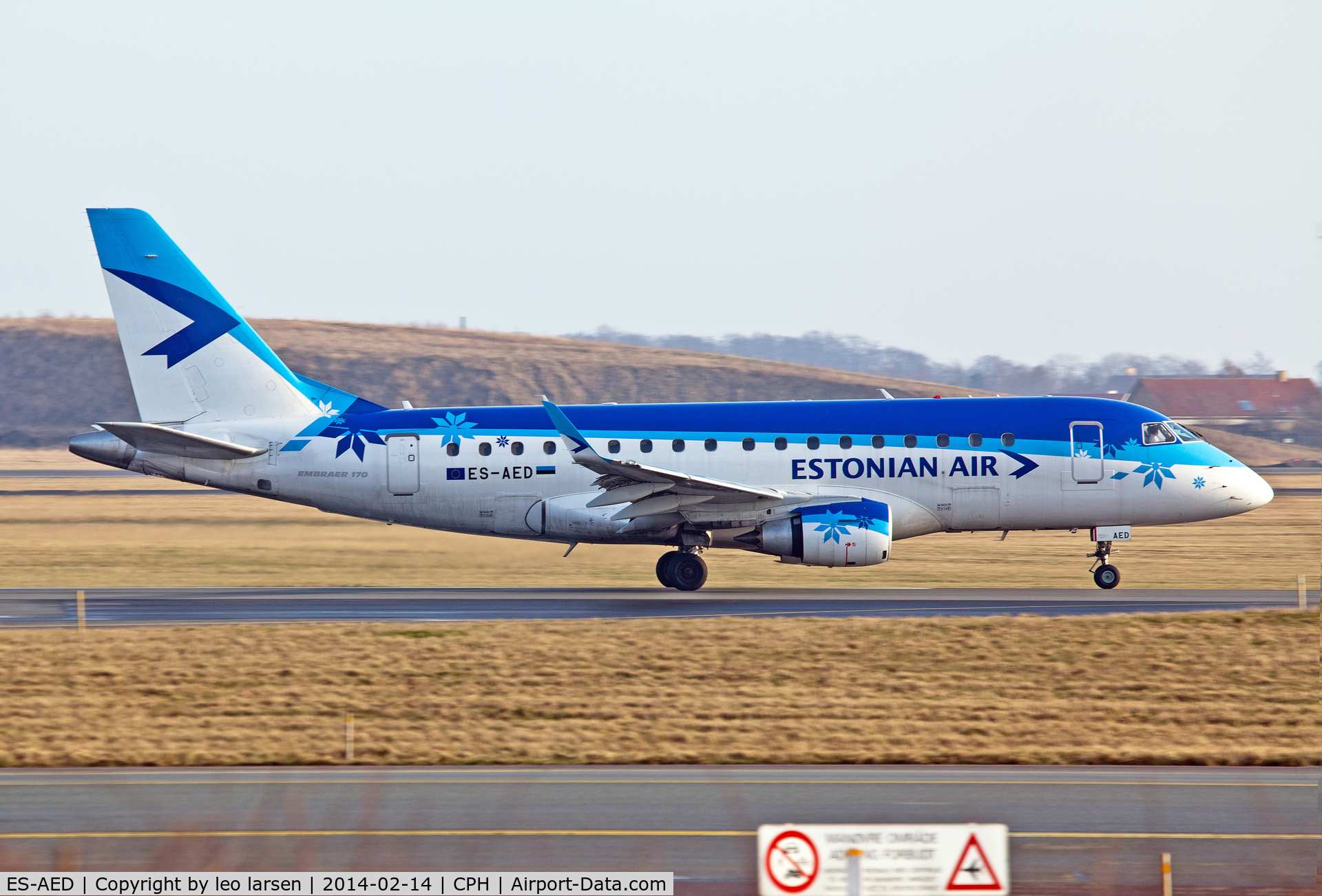 ES-AED, 2005 Embraer 170LR (ERJ-170-100LR) C/N 17000112, Copenhagen 14.2.2014