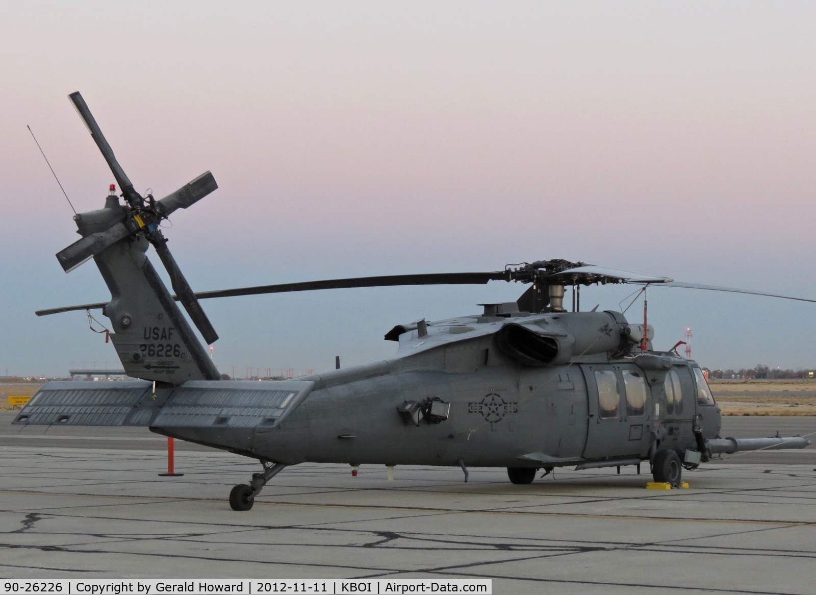 90-26226, 1990 Sikorsky HH-60G Pave Hawk C/N 70-1553, Parked on the south GA ramp.  305th RS, Davis-Monthan AFB, AZ.