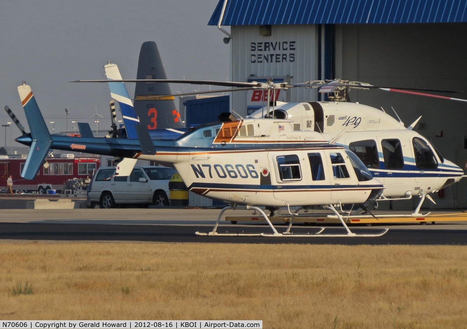 N70606, 1989 Bell 206L-3 LongRanger III C/N 51282, Parked at Idaho helicopters ramp.