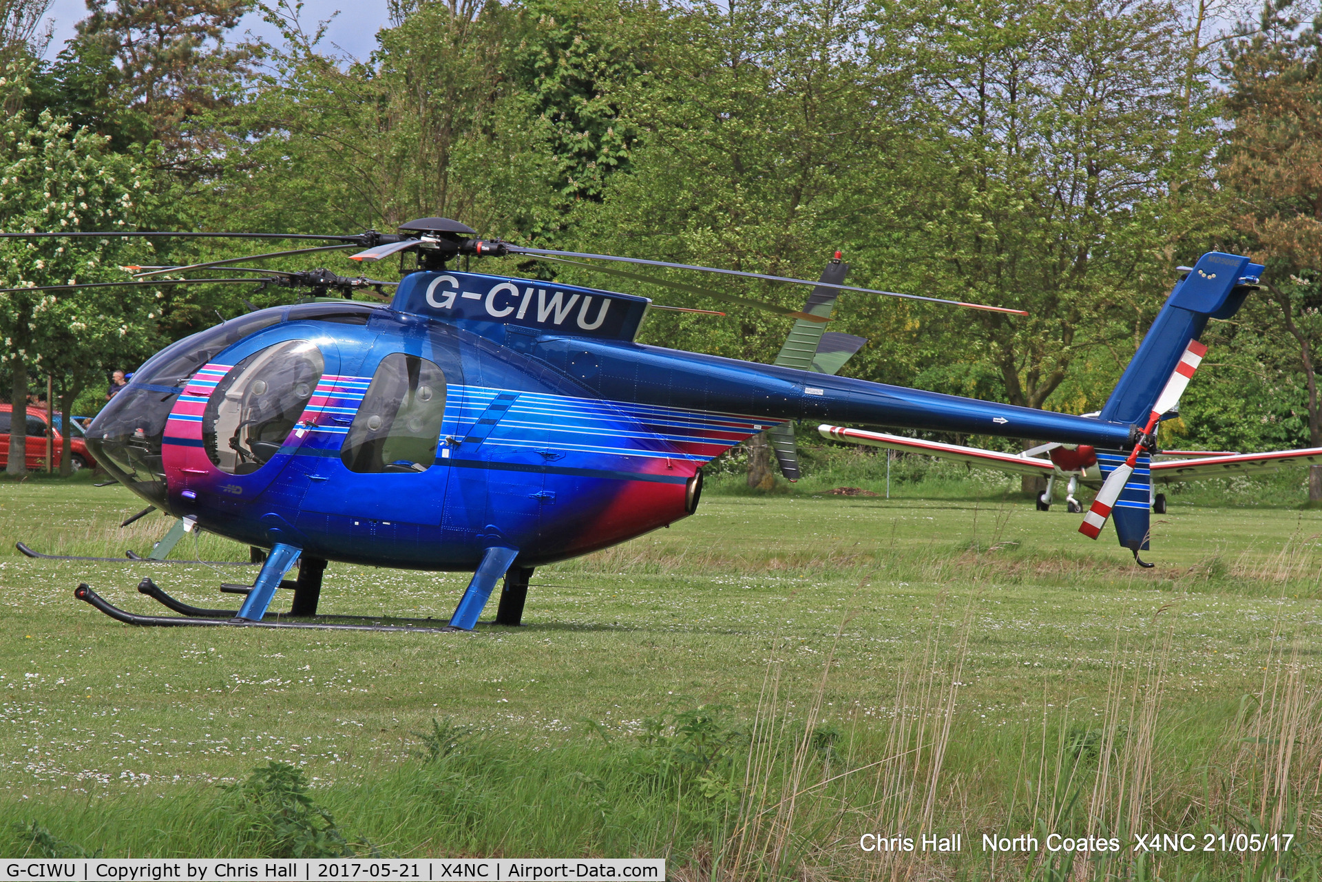 G-CIWU, 1991 McDonnell Douglas MD-520E C/N 0447E, North Coates Summer fly in