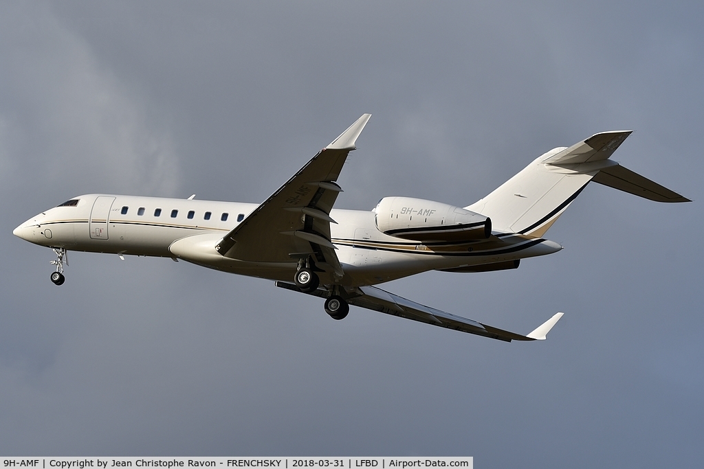 9H-AMF, 2011 Bombardier BD-700-1A10 Global Express C/N 9437, Hyperion Aviation