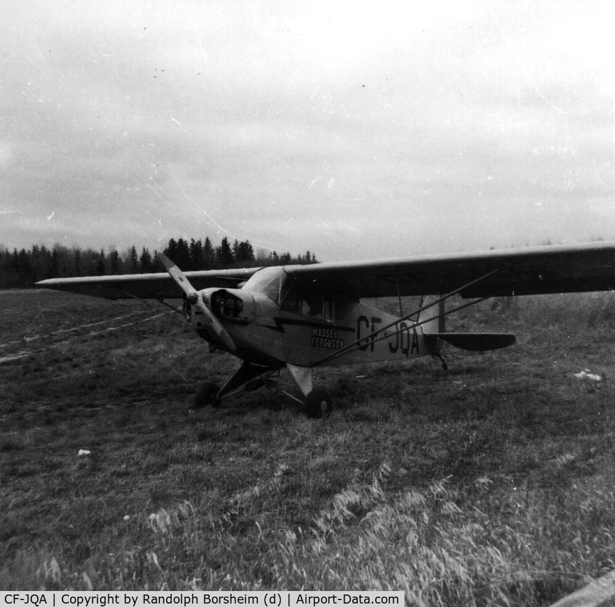 CF-JQA, 1943 Piper J3C-65 Cub Cub C/N 7368, 1960s photo