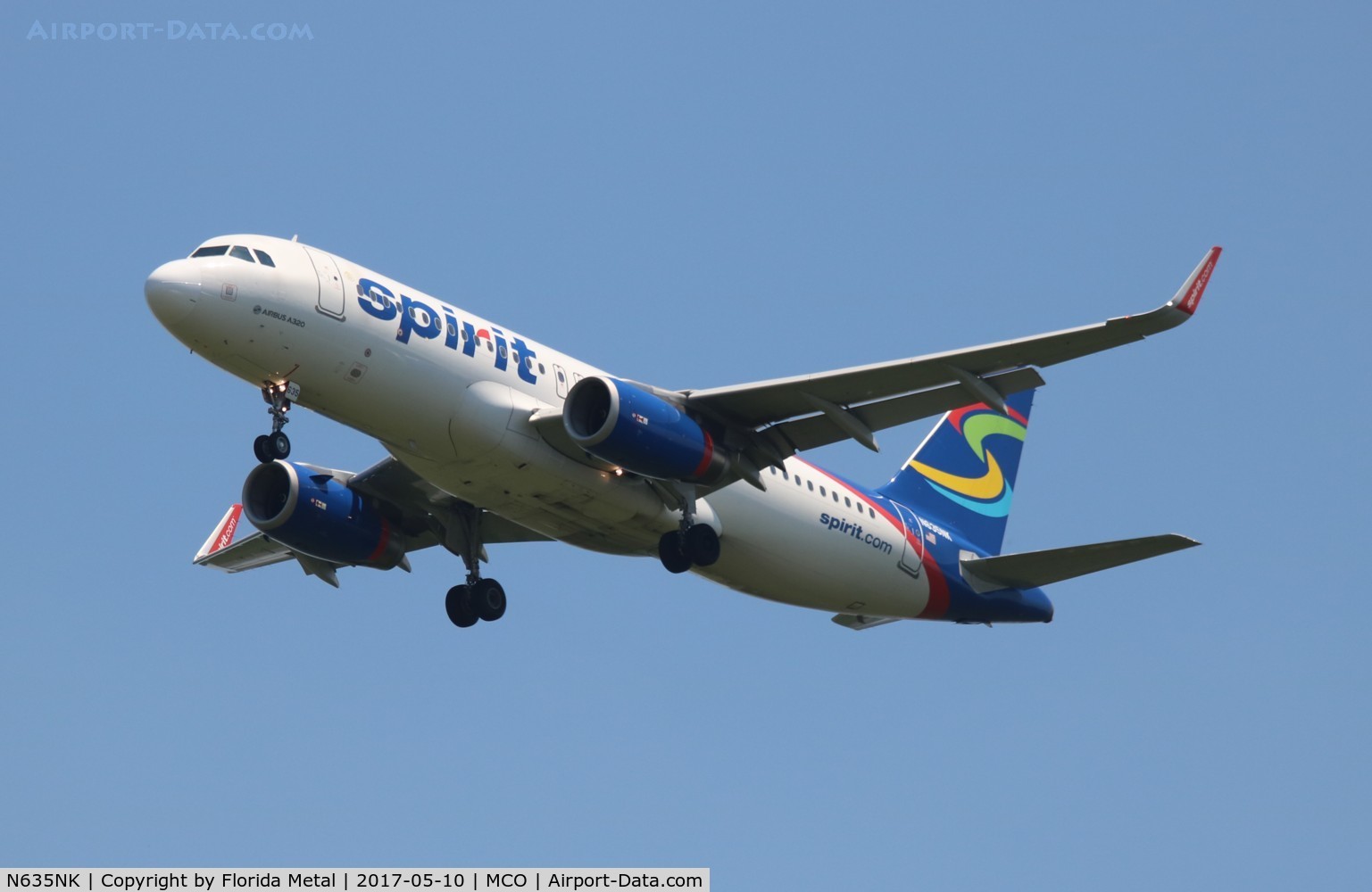 N635NK, 2014 Airbus A320-232 C/N 6383, Spirit