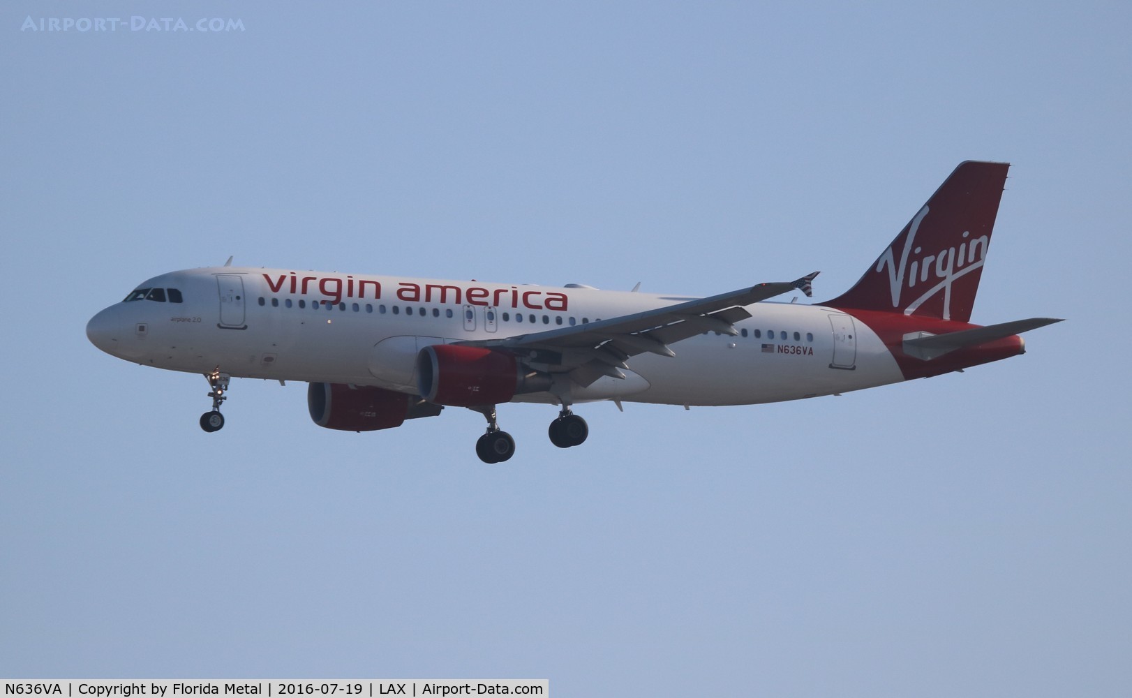 N636VA, 2008 Airbus A320-214 C/N 3460, Virgin America