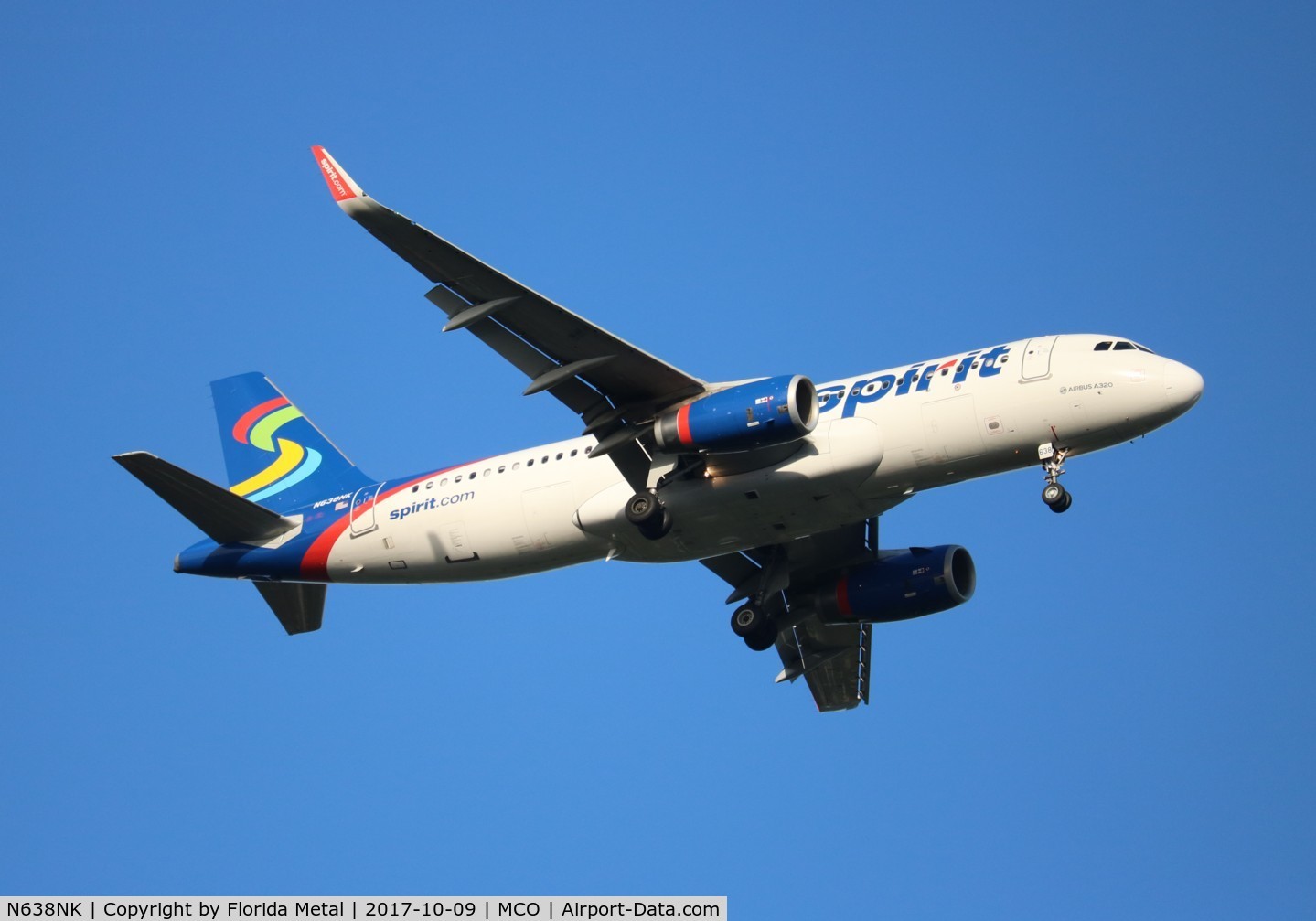 N638NK, 2015 Airbus A320-232 C/N 6463, Spirit