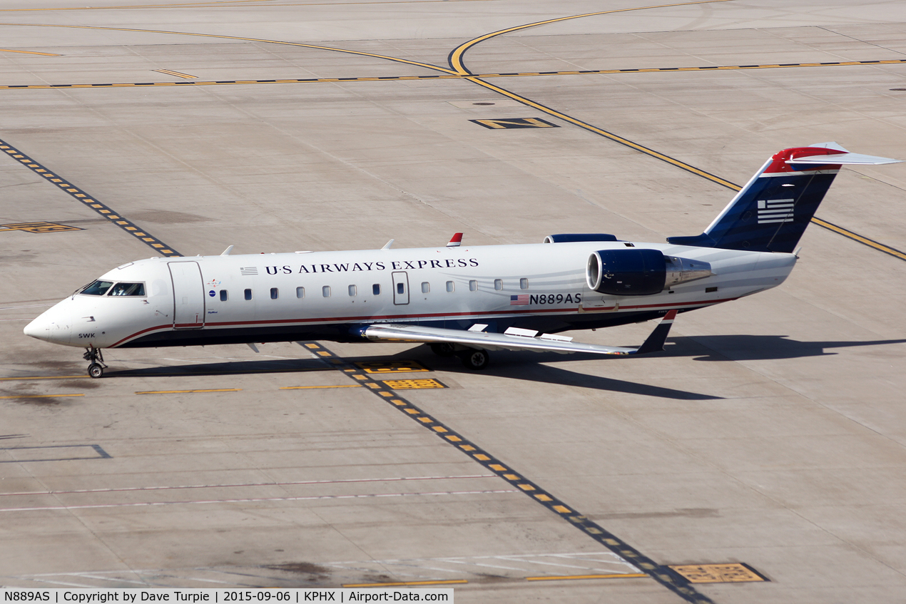 N889AS, 2001 Bombardier CRJ-200ER (CL-600-2B19) C/N 7538, No comment.