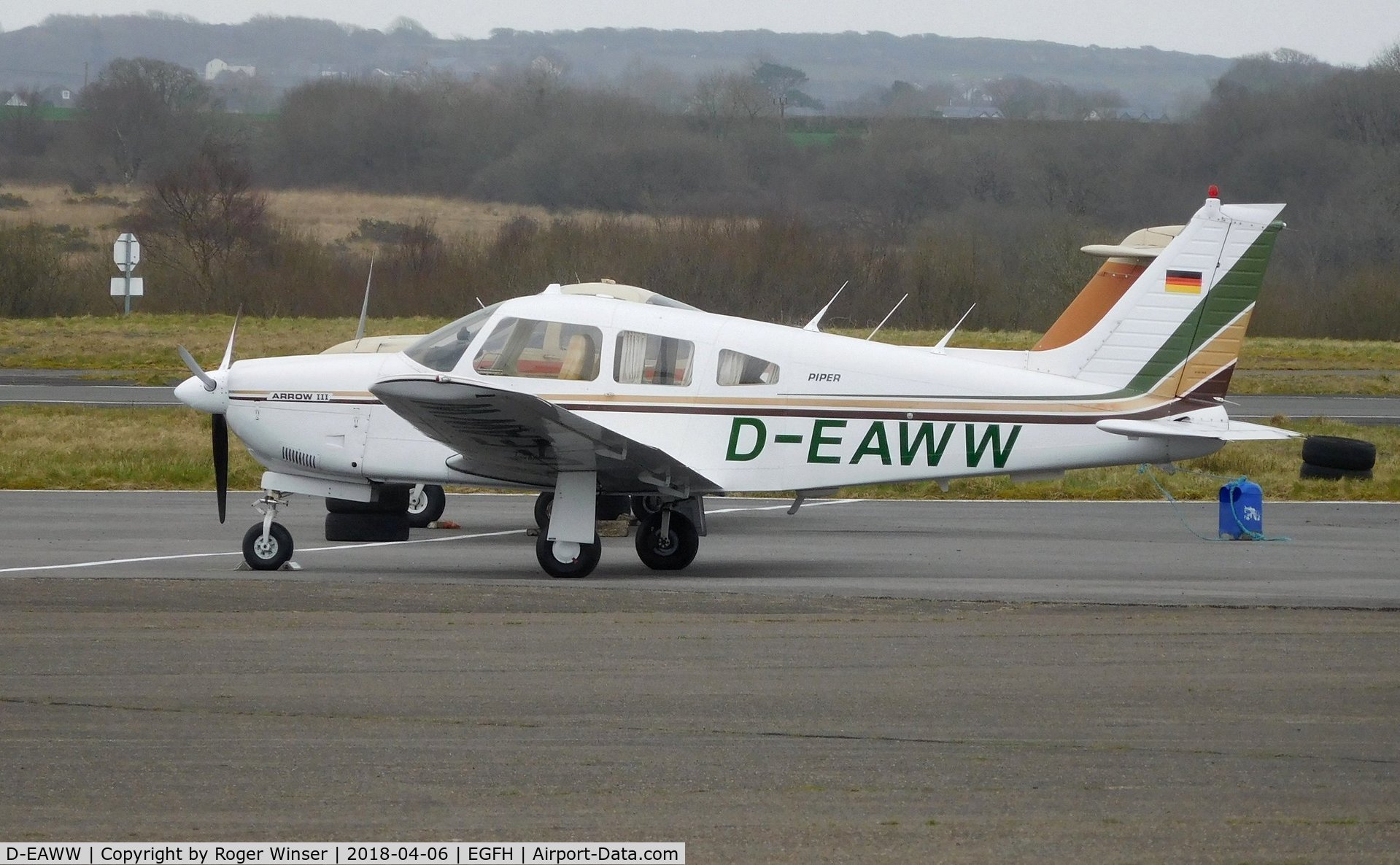 D-EAWW, 1978 Piper PA-28R-201 Cherokee Arrow III C/N 28R-7837199, Visiting Arrow III.