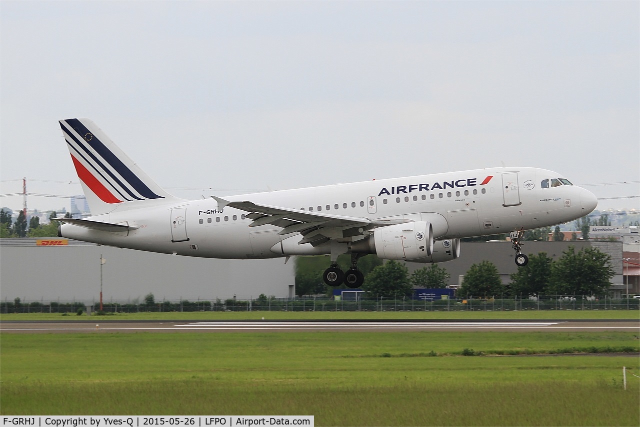 F-GRHJ, 2000 Airbus A319-111 C/N 1176, Airbus A319-111, Landing rwy 06, Paris-Orly airport (LFPO-ORY)