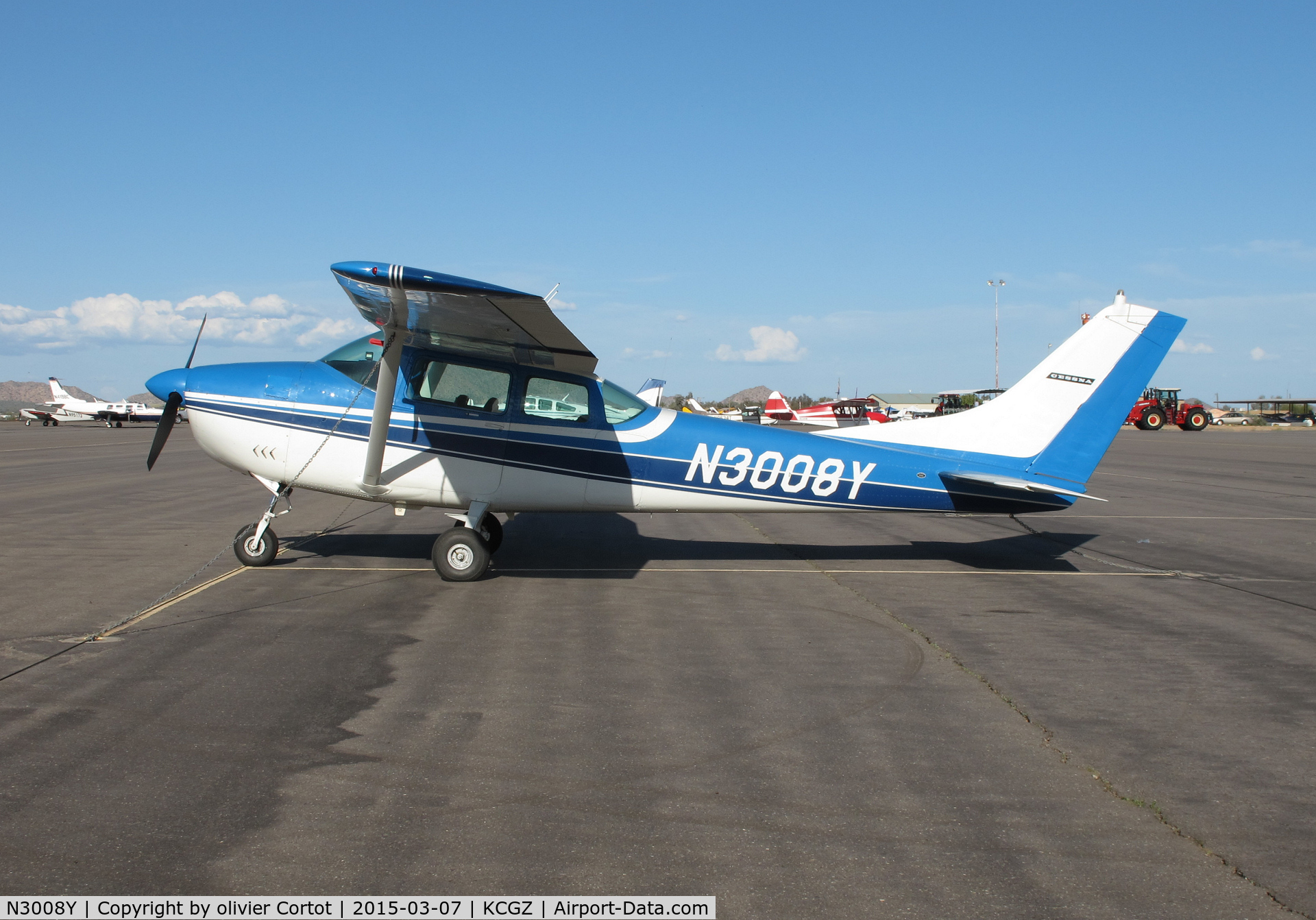 N3008Y, 1962 Cessna 182E Skylane C/N 18254008, cactus fly in
