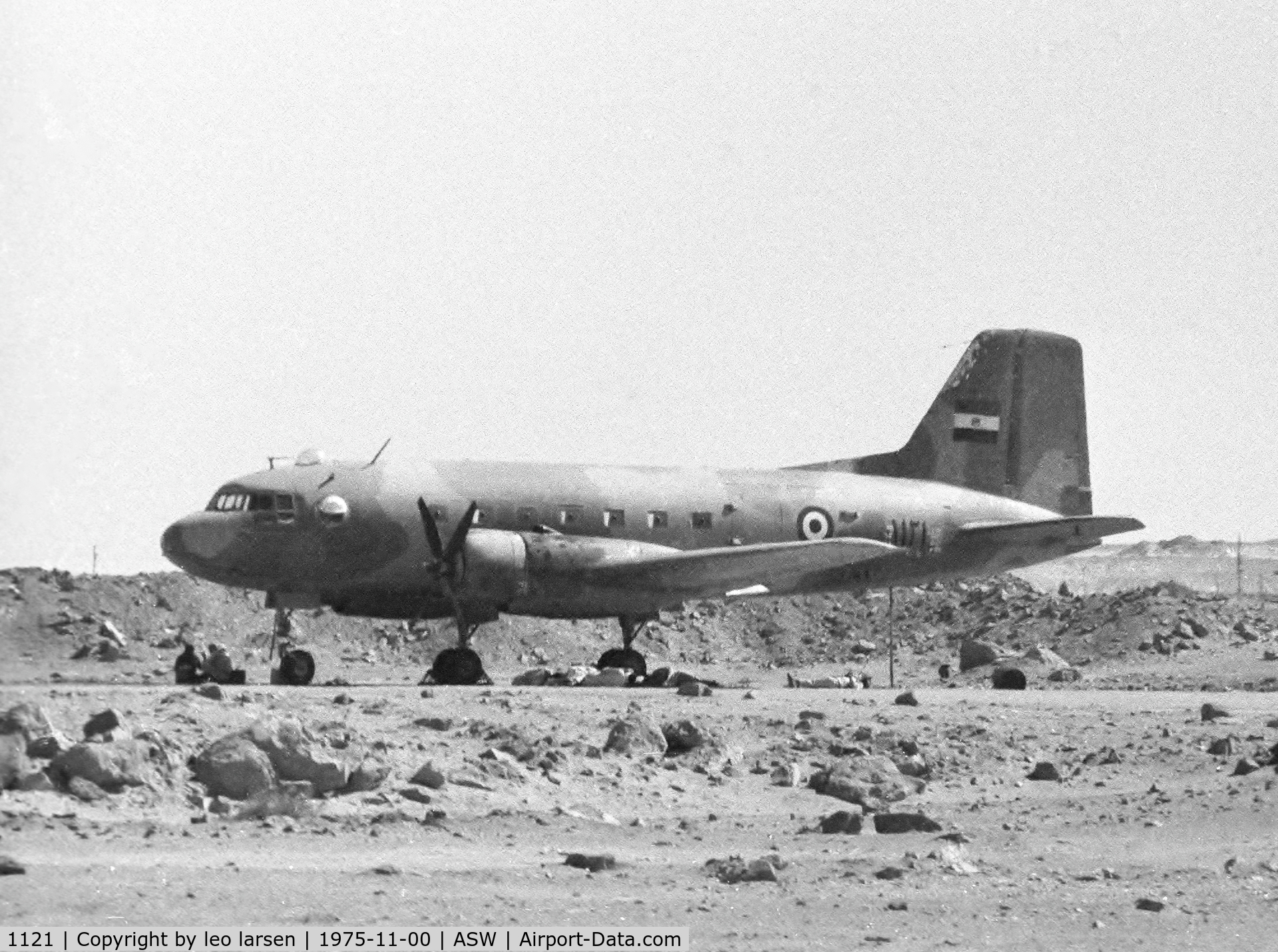 1121, Ilyushin Il-14T Crate C/N not found, Aswan 11.1975