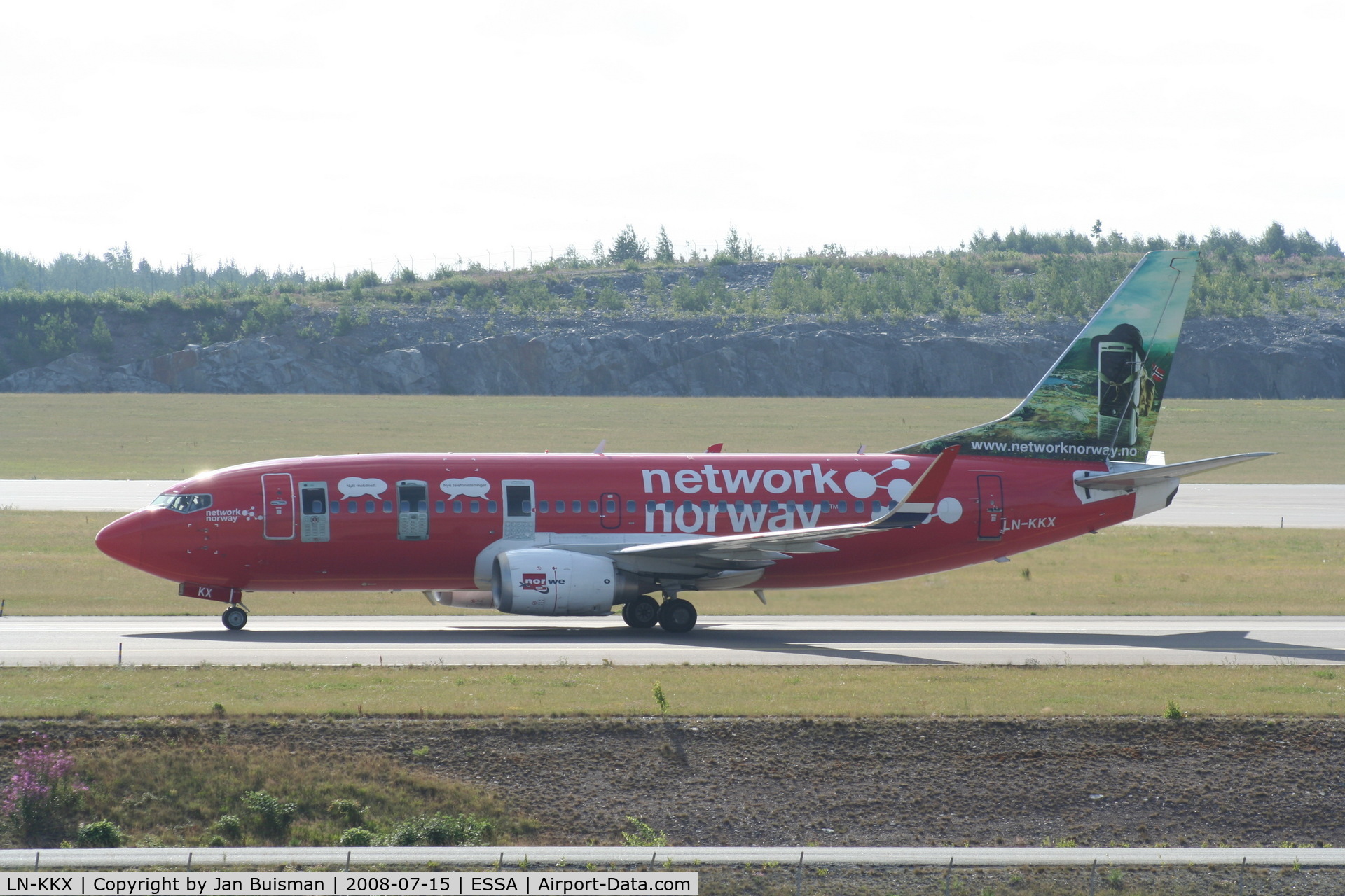 LN-KKX, 1998 Boeing 737-33S C/N 29072, Norwegian