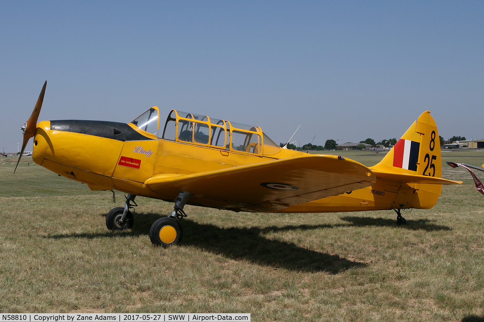 N58810, 1943 Fairchild M-62A-3 Cornell II C/N FT825, Avenger Field, Sweetwater, TX