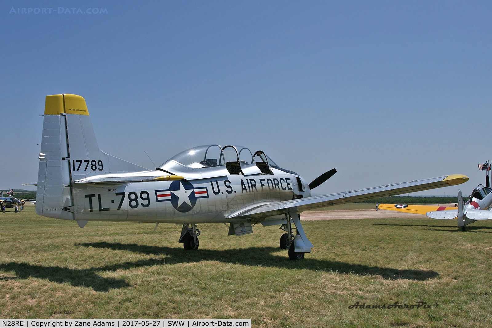 N28RE, 1951 North American T-28A Trojan C/N 174-642, Avenger Field, Sweetwater, TX