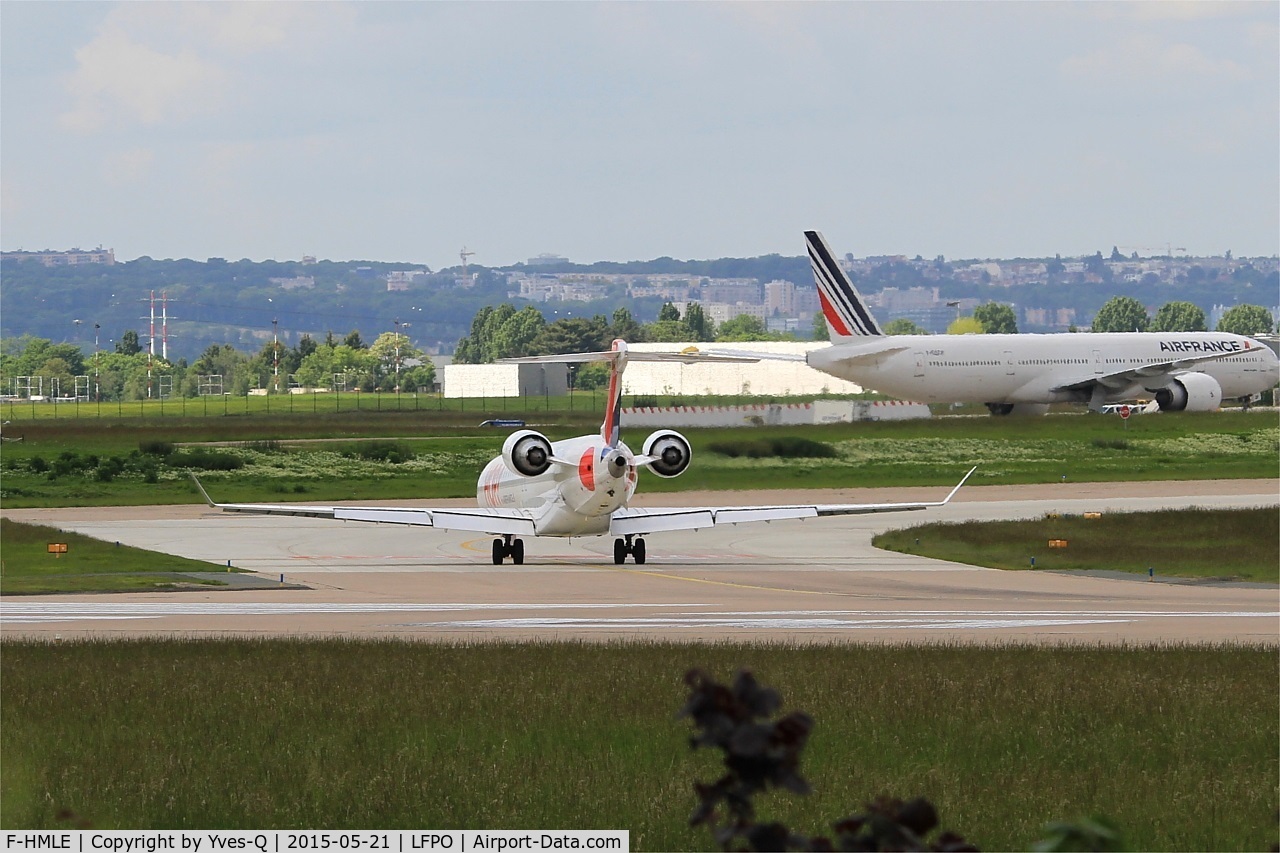F-HMLE, 2010 Bombardier CRJ-1000EL NG (CL-600-2E25) C/N 19009, Bombardier CRJ-1000EL NG, Taxiing to west terminal, Paris-Orly airport (LFPO-ORY)