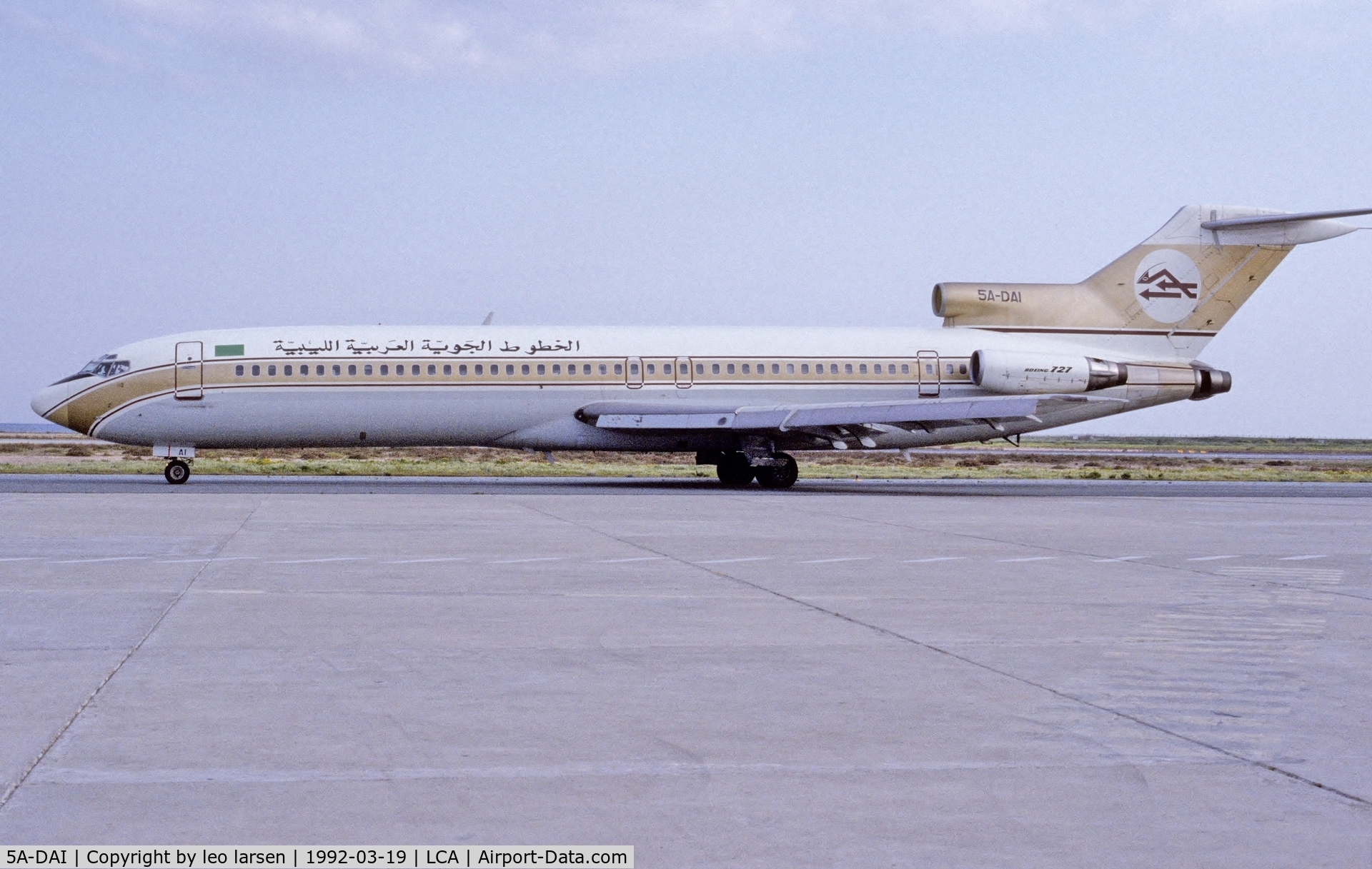 5A-DAI, 1968 Boeing 727-224 C/N 20245, Larnaca Cyprus 19.3.92